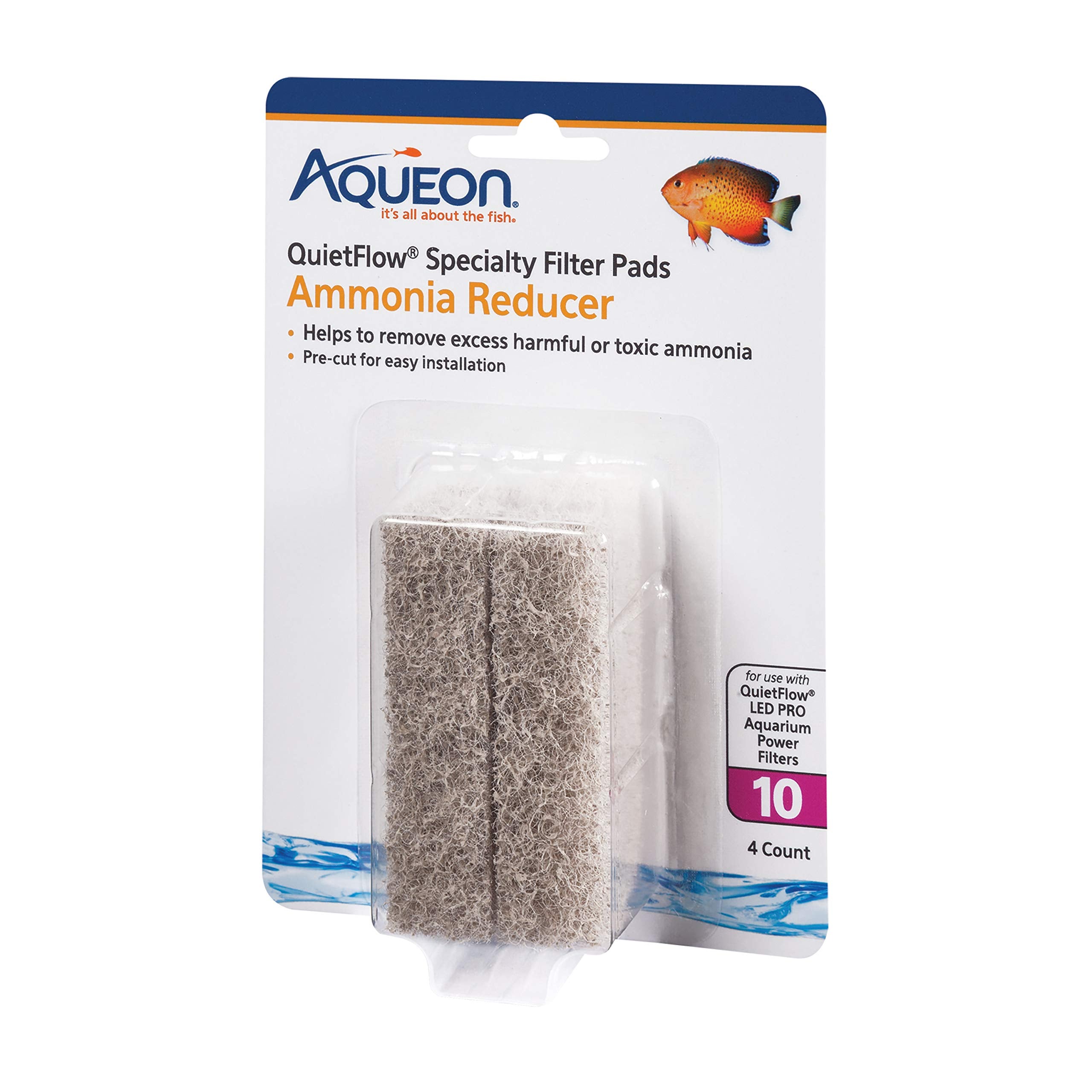 Aqueon QuietFlow LED PRO Ammoniak-Reduzierer, 4 Filterkissen für Modell 10