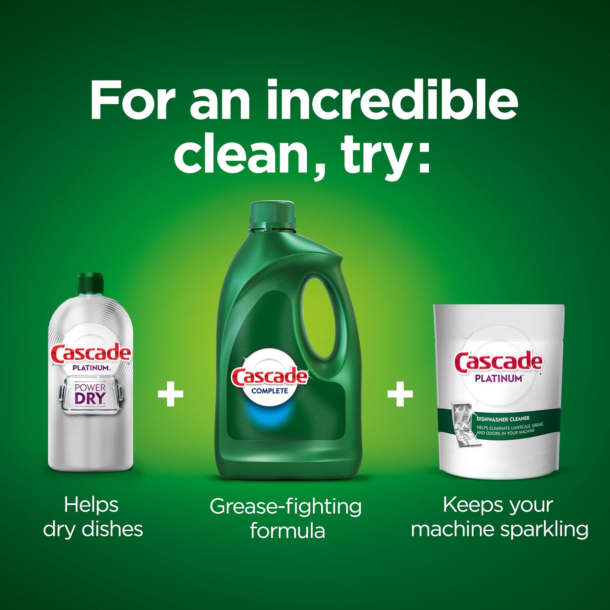 Cascade Complete Gel All-in-1 Dishwasher Detergent - Citrus breeze - 75 oz Packaging May Vary
