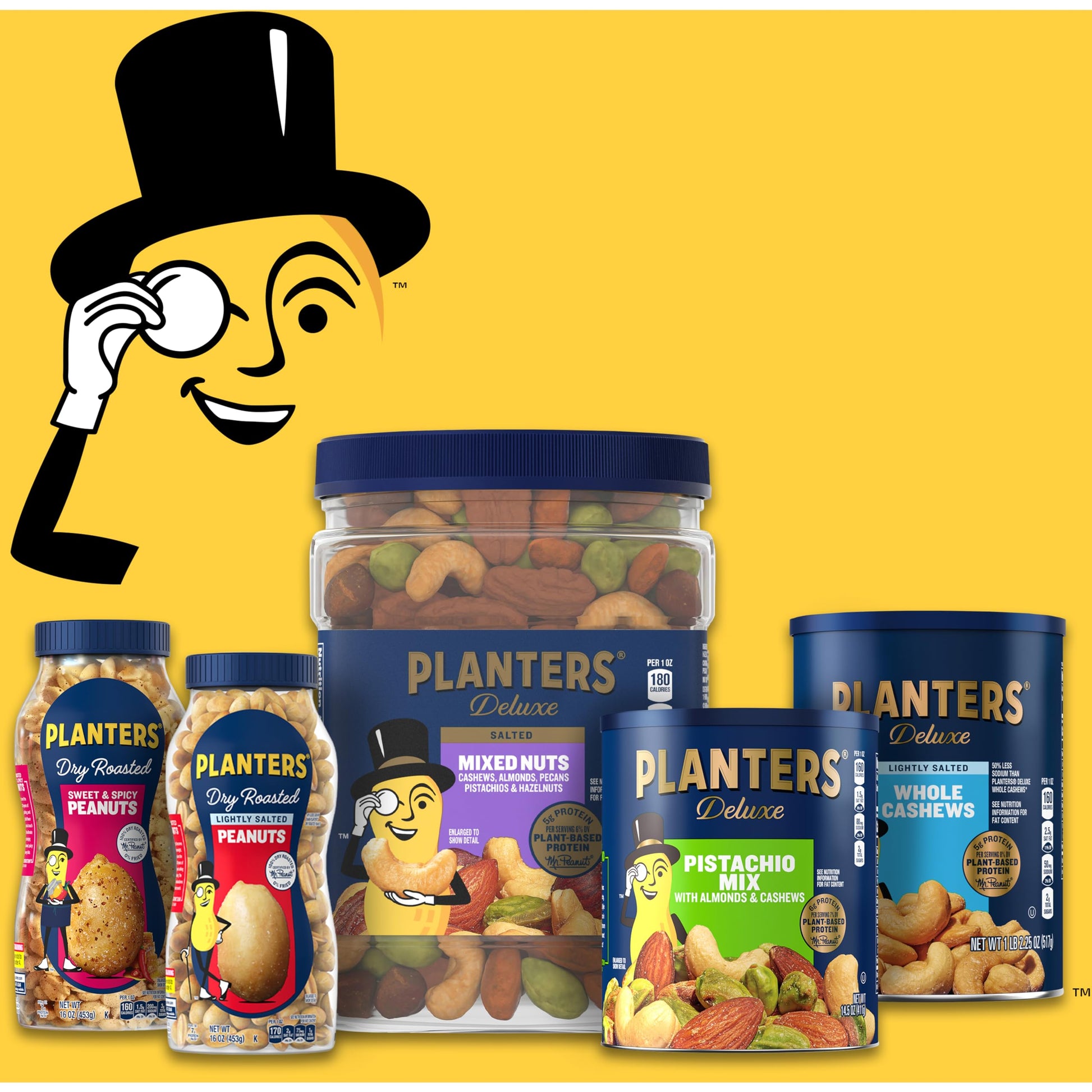 PLANTERS Cashews Dill Pickle - Trail Mix Snack Packs - Snacks with Dill Pickle, Snack Pack, Party Trail Mix, 5 Oz Bag, Pack of 1