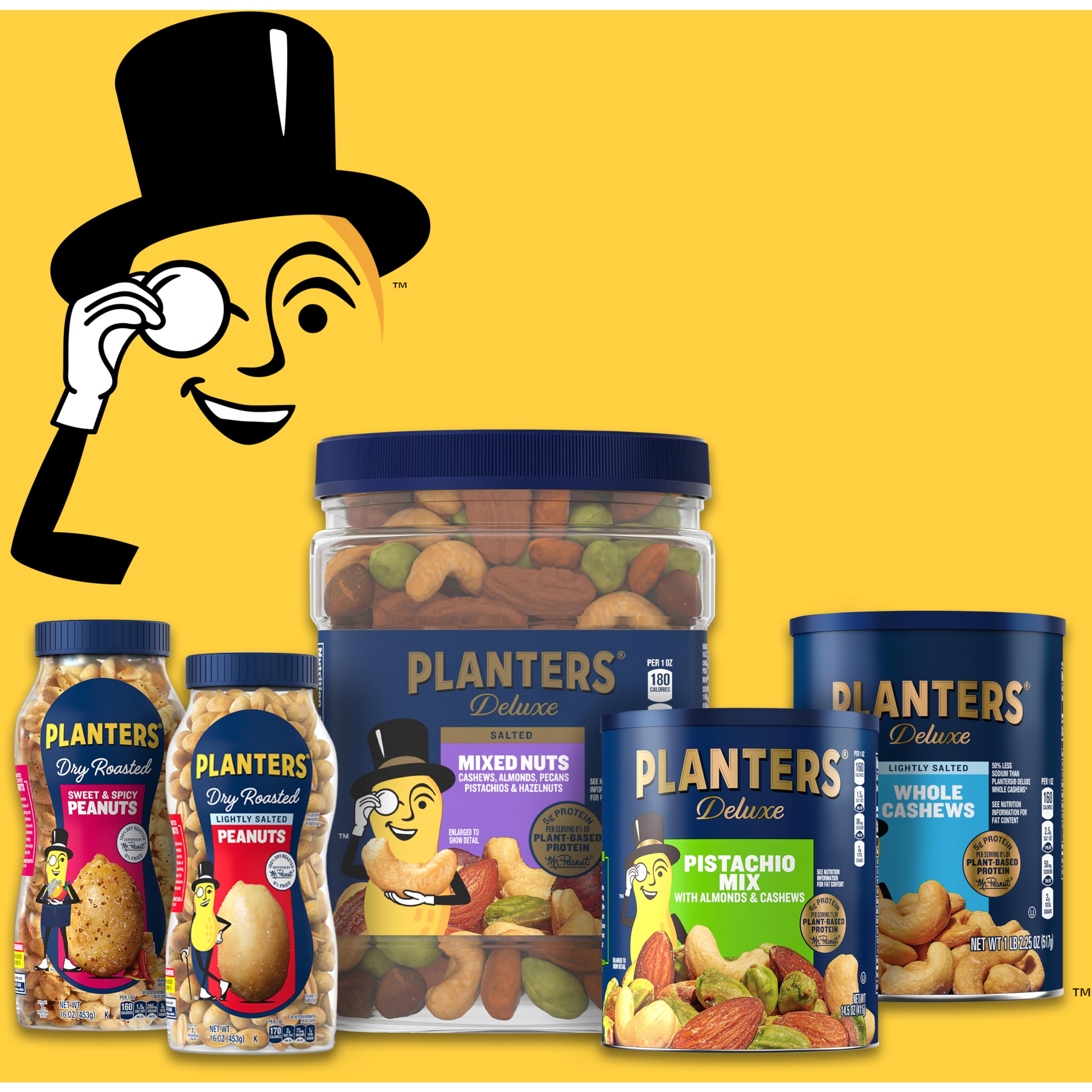 PLANTERS Cashews Dill Pickle - Trail Mix Snack Packs - Snacks with Dill Pickle, Snack Pack, Party Trail Mix, 5 Oz Bag, Pack of 1