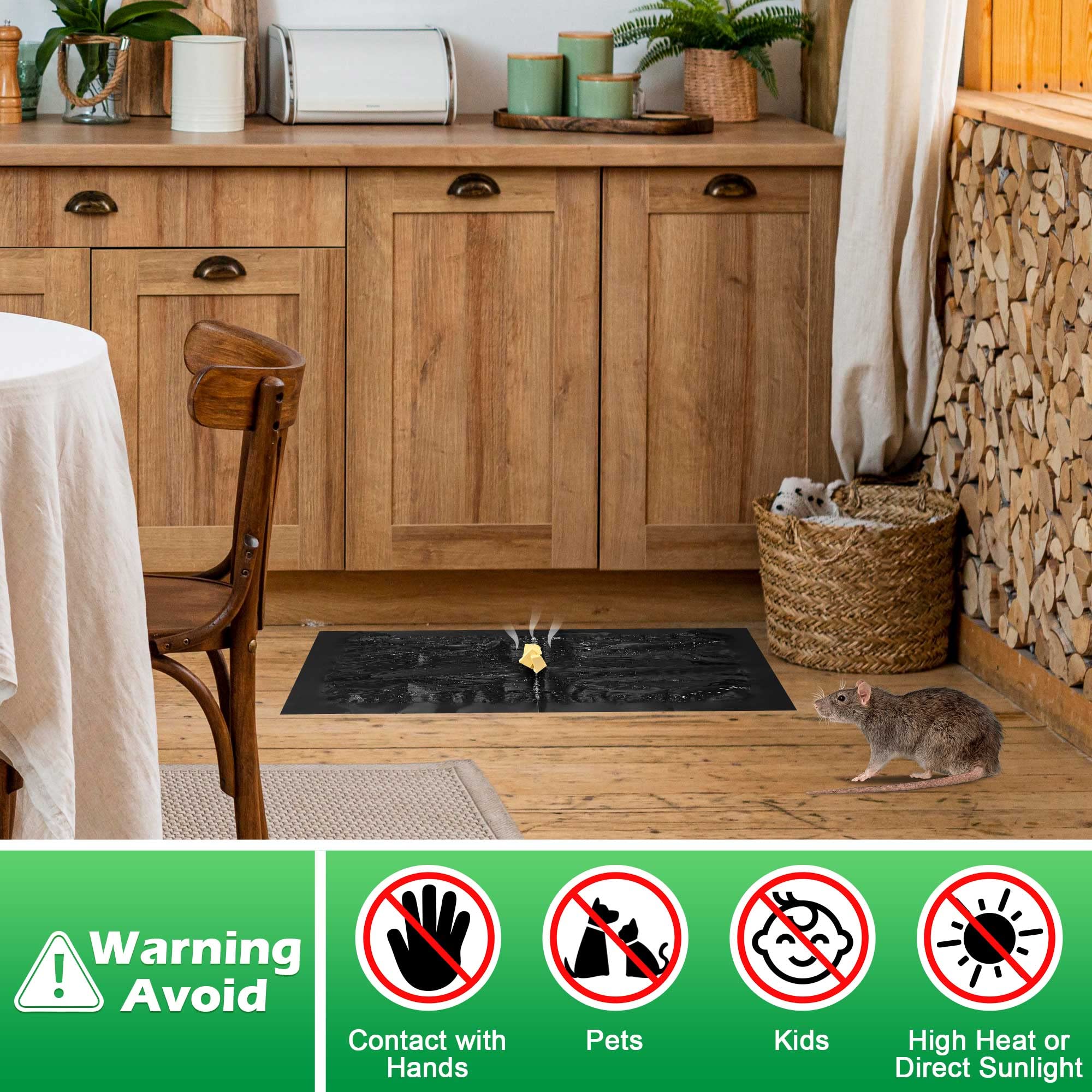 12 Pack Large Super Sticky Rat Glue Traps, Mouse Glue Traps, Mouse Sticky Trap, Mice Traps, Snake Traps, Rat Snake Sticky Traps for Home Outdoor Indoor Restaurant Office (26" x 11")