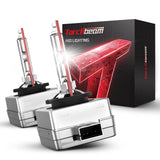 Torchbeam D1S HID Bulbs, 6000K Cool White, 150% Lighting Distance, Xenon Bulb, IP67 Design with Metal Stents Base, Pack of 2