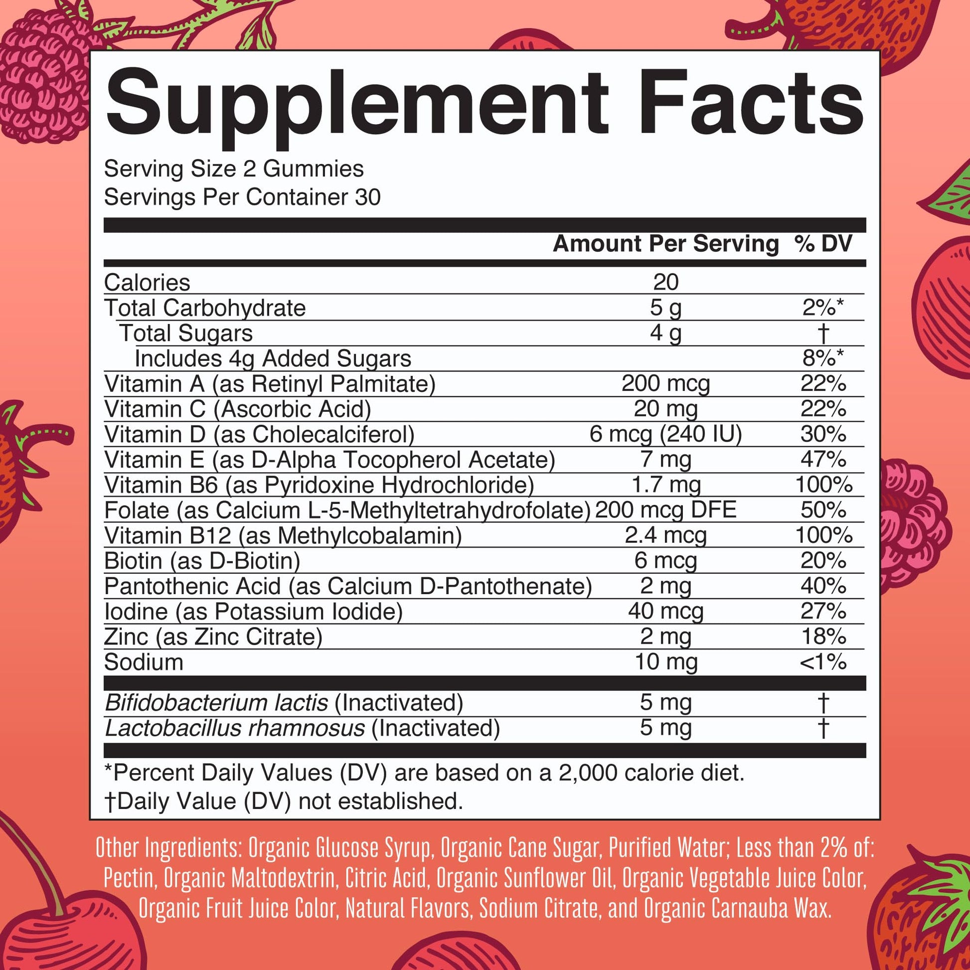 MaryRuth Organics Kids Vitamins | USDA Organic | Multivitamin Gummies + Postbiotics for Ages 4+ | Lactobacillus Rhamnosus | Vegan | Non-GMO | 60 Count