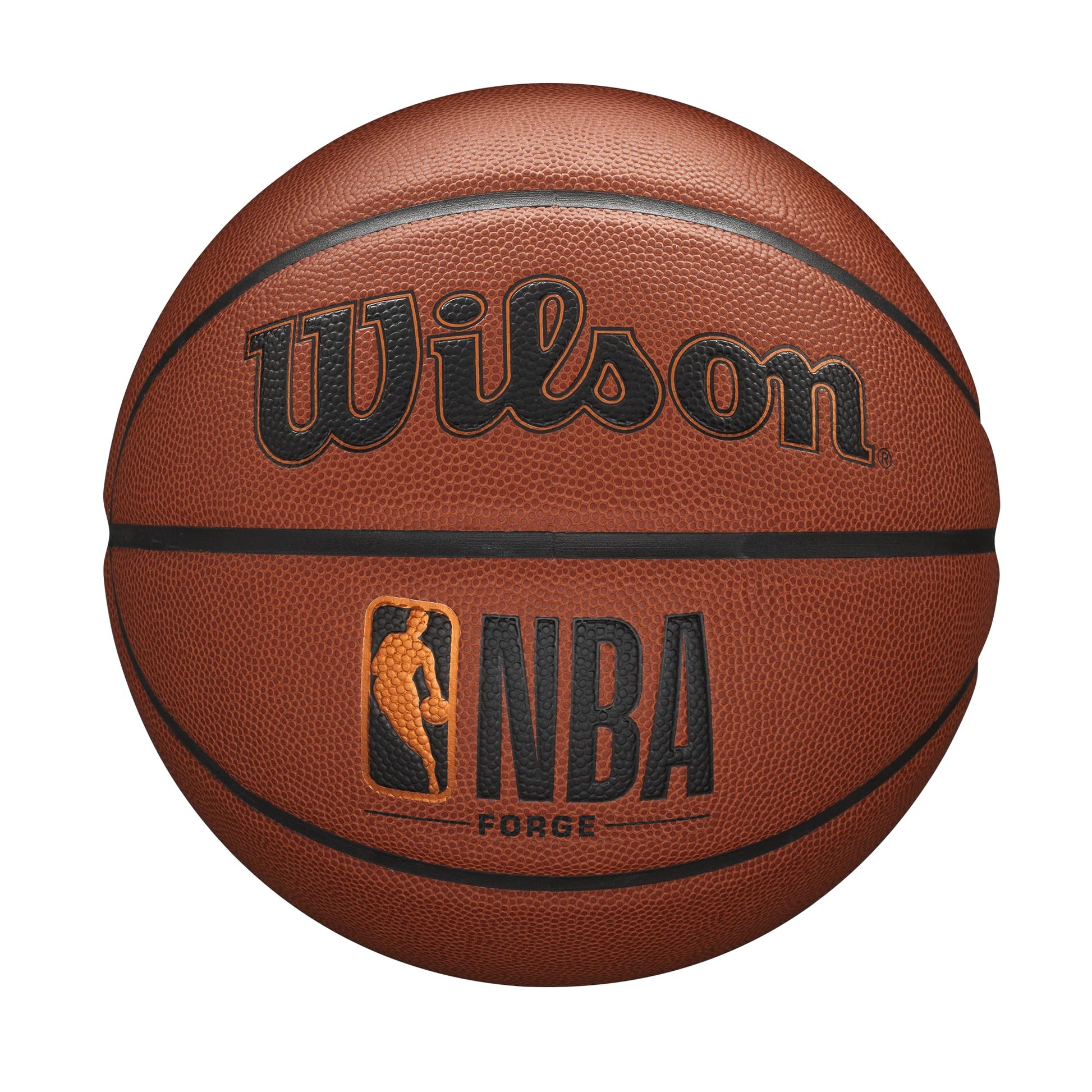 WILSON NBA Forge Series Indoor/Outdoor Basketball - Forge, Brown, Size 7 - 29.5"