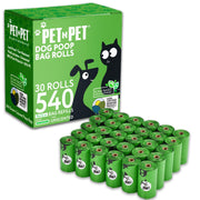 Pet N Pet Poop Bags For Dogs 540 Counts, 38% Plant Based & 62% PE Dog Poop Bags Rolls, Unscented Dog Bags, Green Doggie Poop Bags, Dog Waste Bags, Cat Litter Bags, Cat Poop Bags, Pet Supplies for Dogs