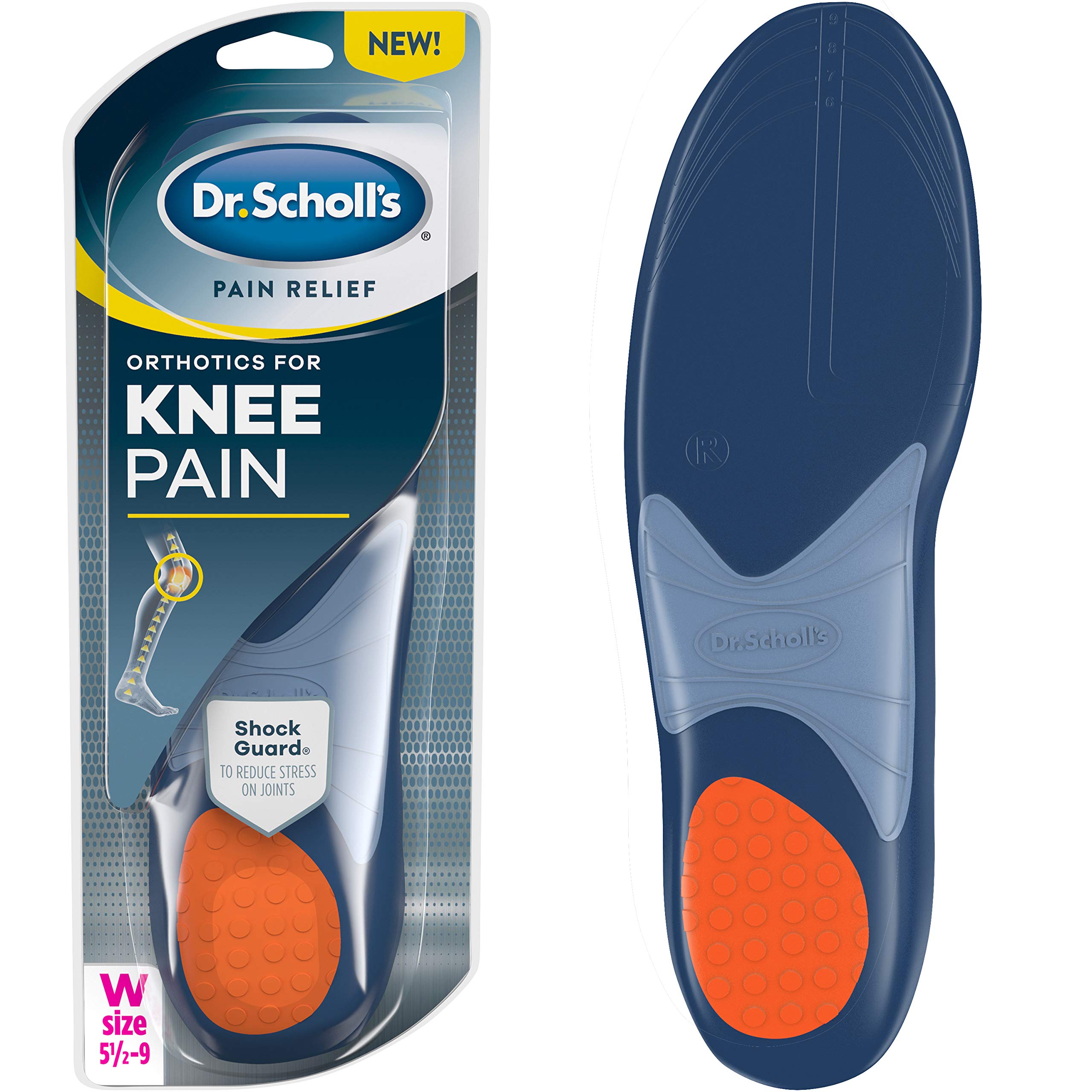 Dr. Scholl's Knee Pain Relief Orthotics // Immediate and All-Day Knee Pain Relief Including Pain from Runner's Knee (for Women's 5.5-9, Also Available for Men's 8-14)