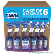 Dawn Professional Multi-Surface Heavy Duty Degreaser Spray, 32 fl oz (Case of 6), Ready to Use for Kitchen, Restaurants, Foodservice, and More