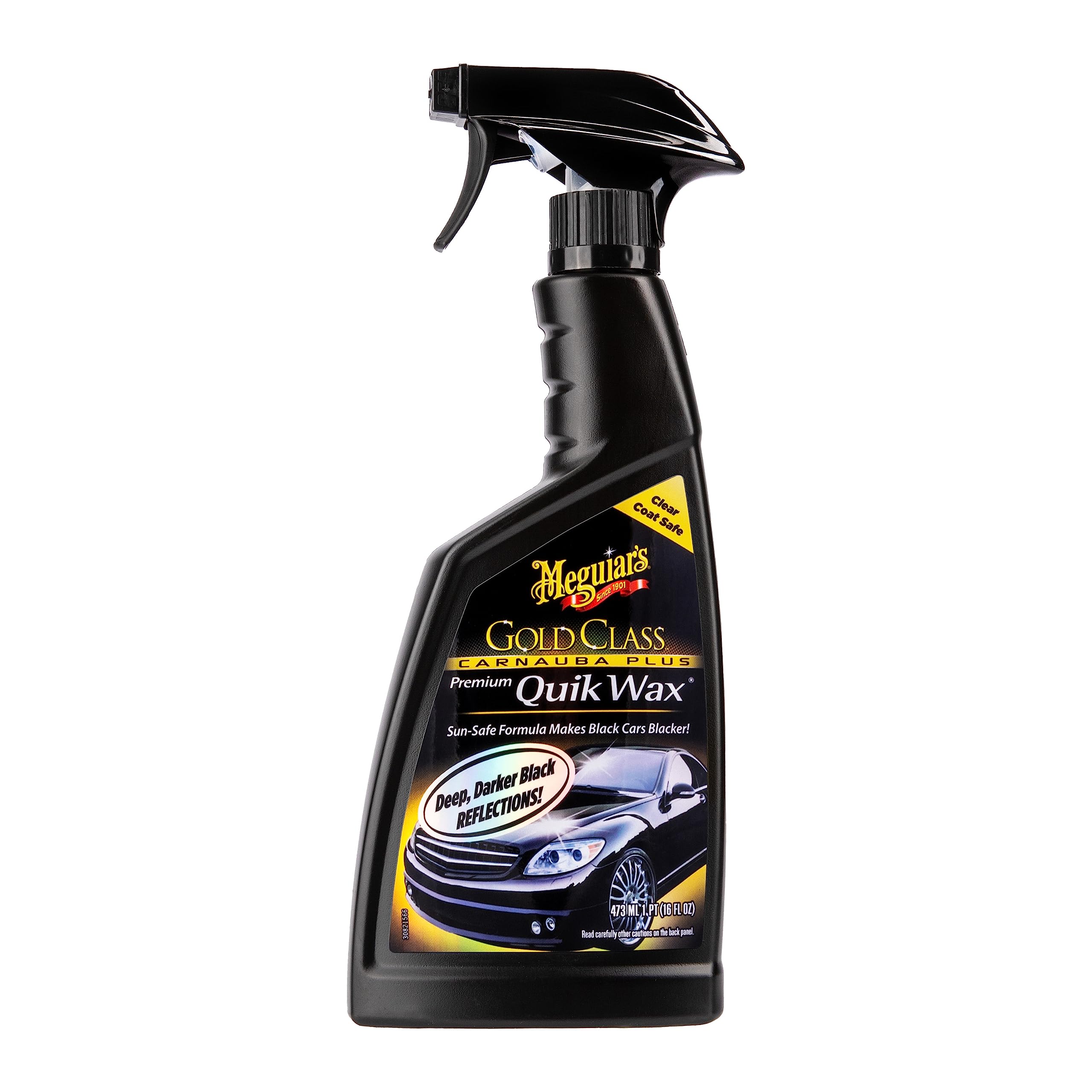 Meguiar's Gold Class Carnauba Plus Premium Liquid Wax - Long-lasting Protection, Deep Shine, Easy Application - The Perfect Car Wax for All Vehicles with Glossy Paint - 16 Oz