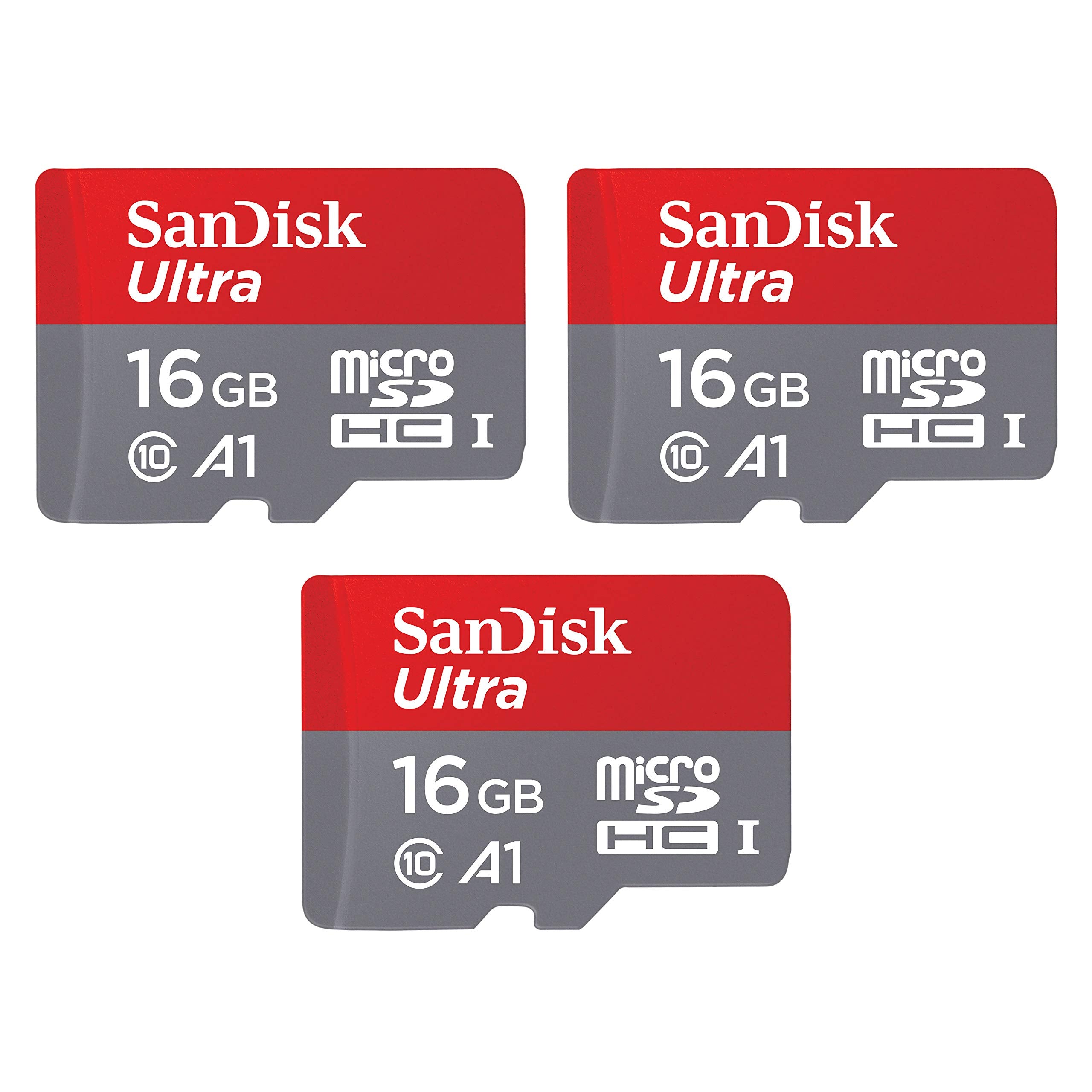 SanDisk 32GB Ultra microSDHC UHS-I Memory Card with Adapter - 98MB/s, C10, U1, Full HD, A1, Micro SD Card - SDSQUAR-032G-GN6MA