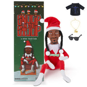 Snoop Dogg Snoop on a Stoop 2024 Christmas Elf Doll, 12ÃƒÂ¢Ã‚Â€Ã‚Â Small Plush Toys Shelf Decor, Includes Elf Toy, Extra Tshirt, Sunglasses and Necklace, for Men & Women.