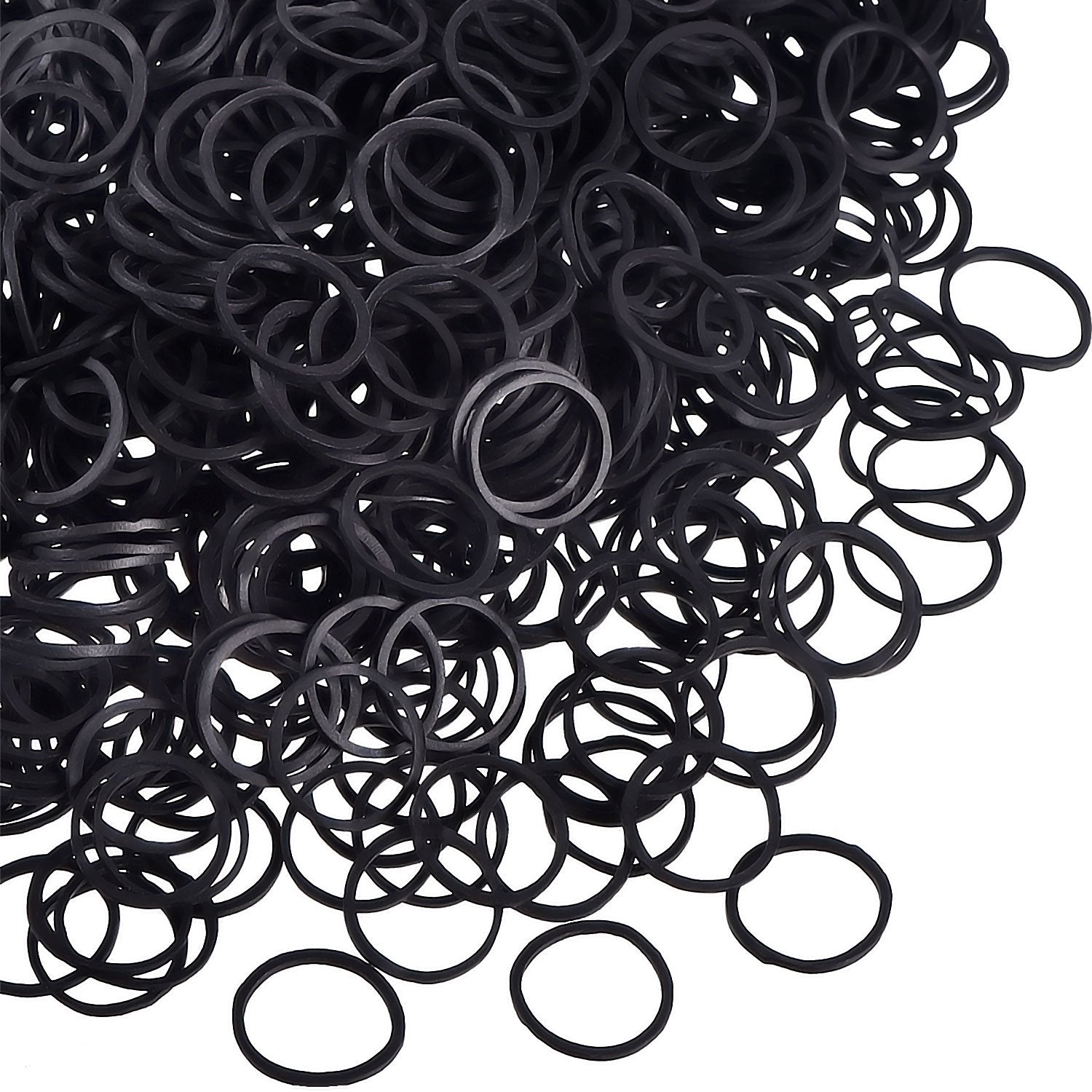 Hicarer 1000 Mini Haargummis Weiche Gummibänder für Haarflechten