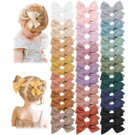 Prohouse 40 PCS Baby Girl Hair Clips, Hair Bows for Girls Toddler Babies Kids Baby, Alligator Clip Hair Accessories