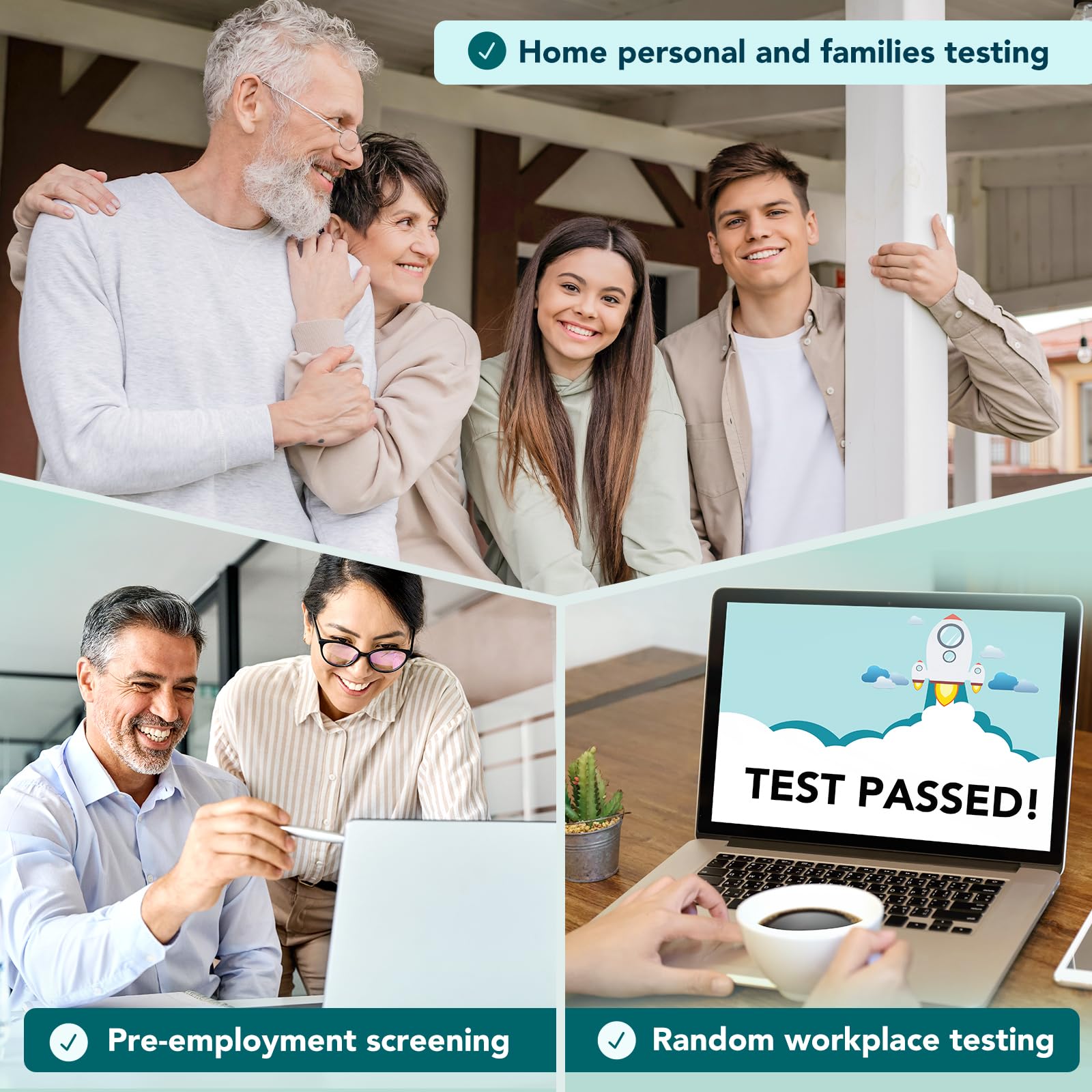 Easy@Home Single Drug Screen Test (Cannabinoids Urine Test) - THC Tests for Home THC Drug Test Urine Detox Kit Cutoff Level 50ng/mL Individually Wrapped - EDTH-114 (15 Pack)