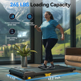 SERVFIT Walking Pad, Under Desk Treadmill with Incline, 3 in 1 Portable Walking Treadmill with Remote Control, LED Display, Hidden Safety Switch, Mini Walking Jogging Machine for Home Office