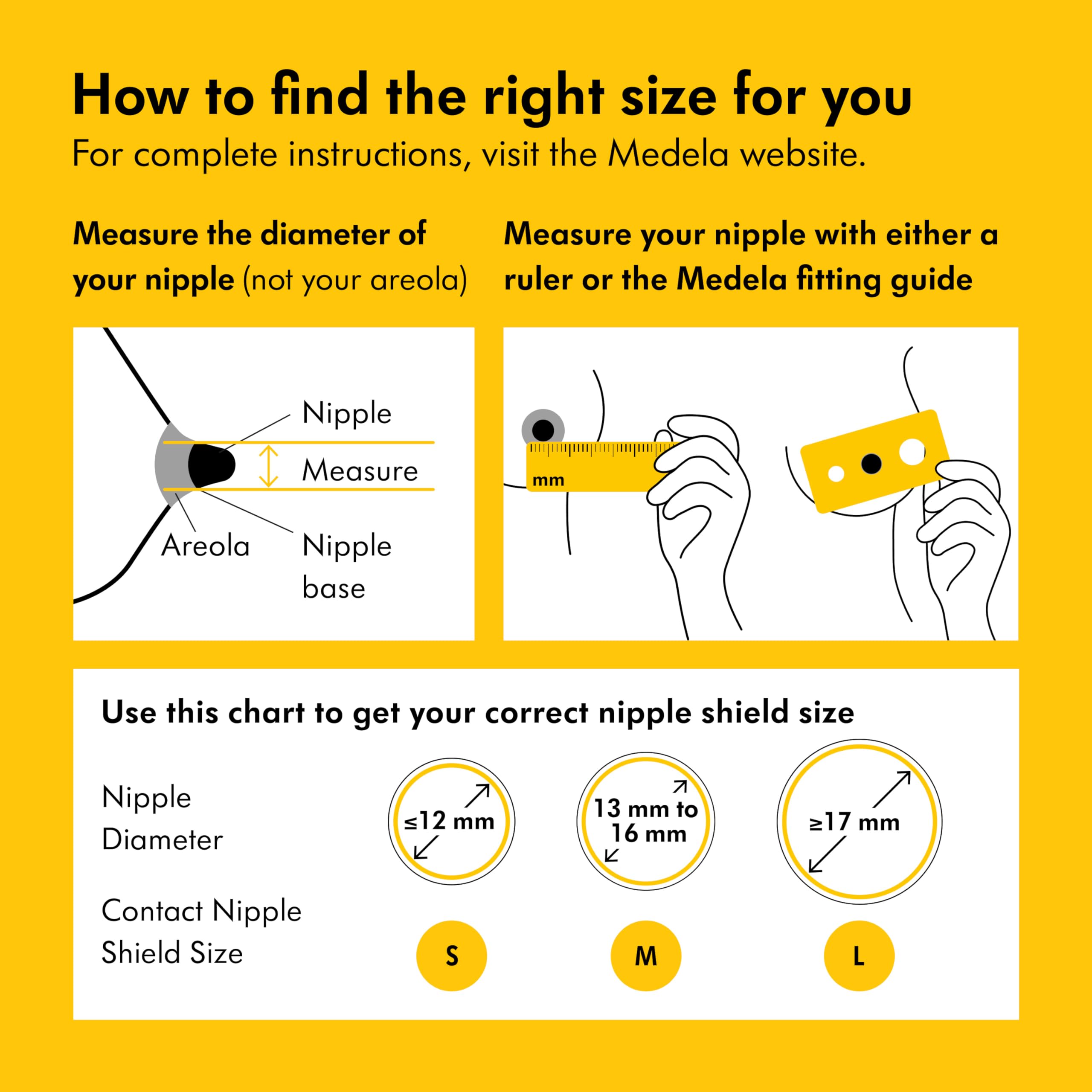 Medela Contact Nipple Shields, Medium 20mm | for Latching Difficulties During Breastfeeding, Flat or Inverted Nipples