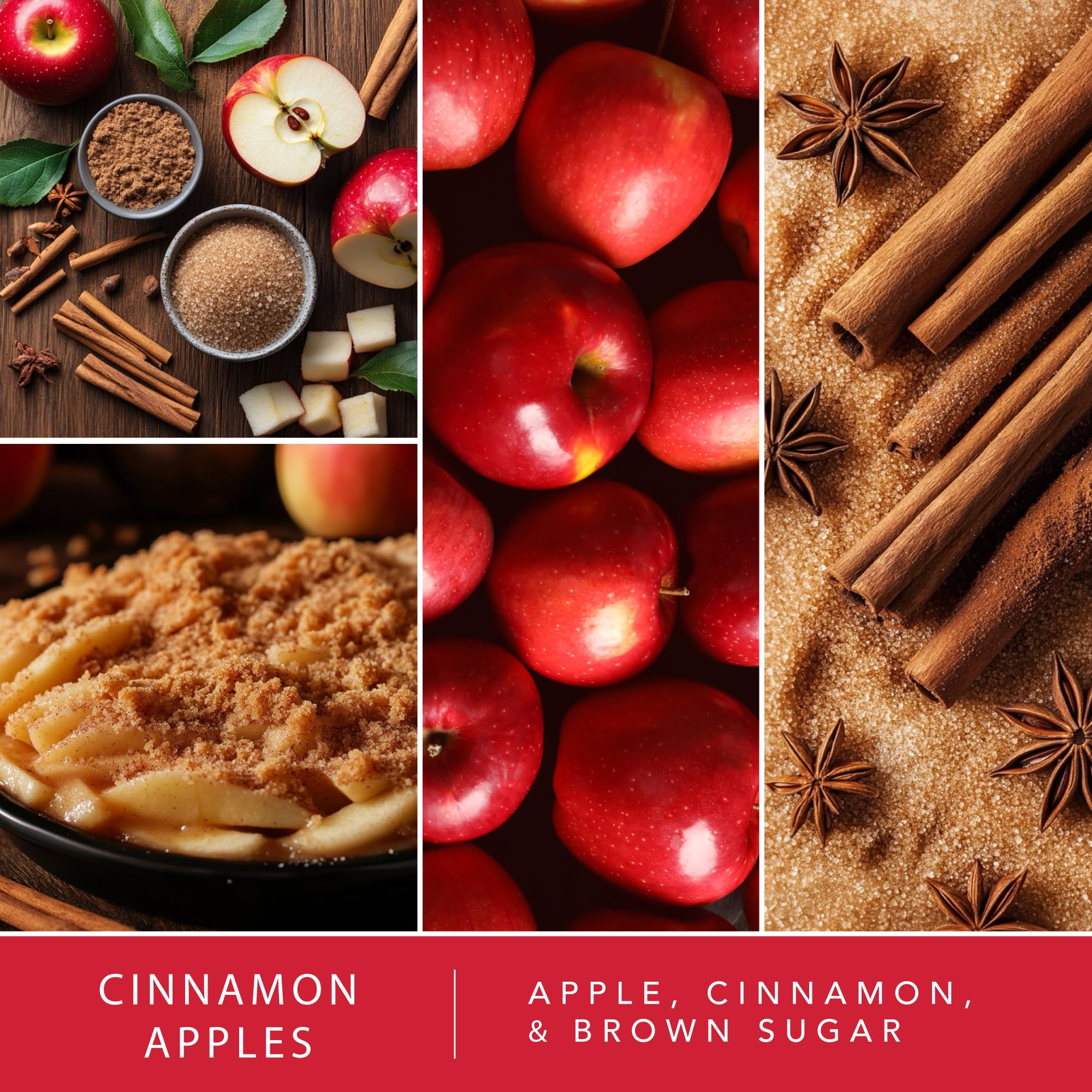 Scentsationals Fall Wax Melts Home Sweet Home 4pk – Long Lasting, Strong Scent Melts for Warmers, Includes Cuddle Up, Cinnamon Apples, Salted Caramel Butter Cream & Farmhouse Cookies, 10oz (24 Cubes)