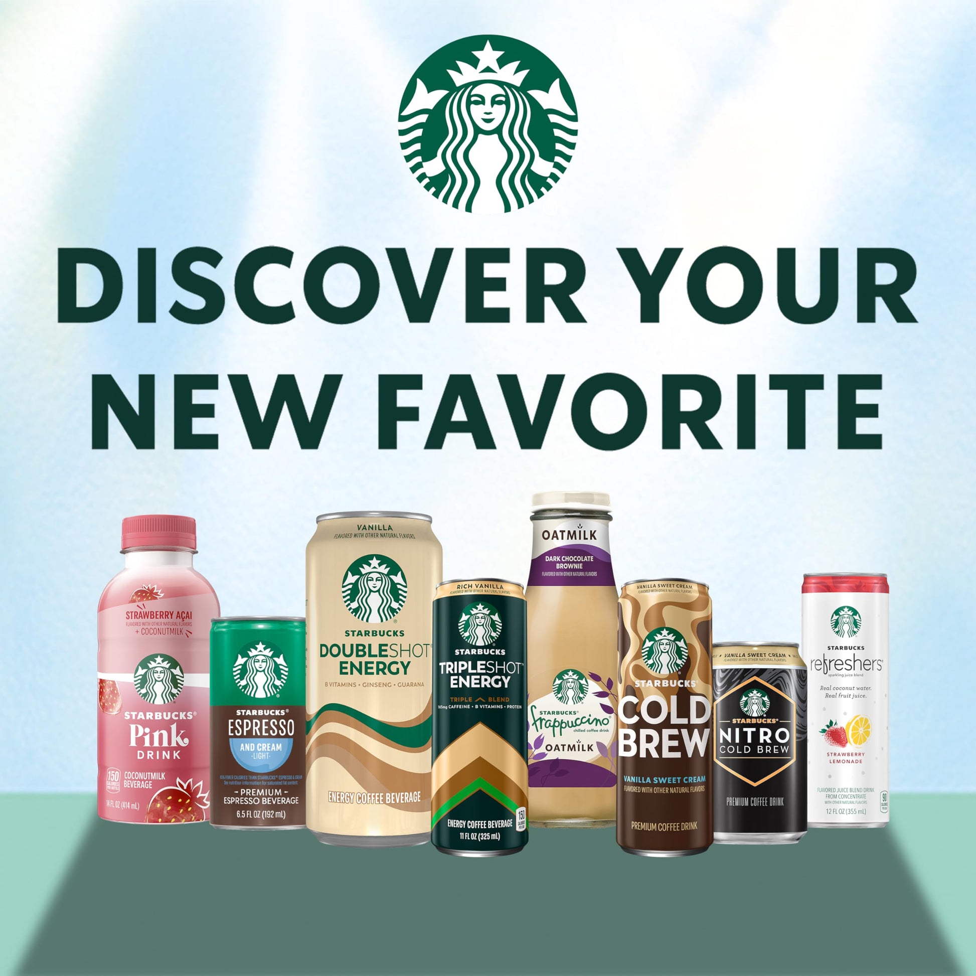 Starbucks Iced Energy Drink, 3 Flavor Variety Pack (Tropical Peach, Watermelon Splash, Blueberry Lemonade), Zero Sugar Energy Drink, Plant Based Caffeine, Hydration, Mental Clarity, 12 Fl Oz Cans (Pack of 12)