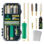 CLENZOIL Field & Range Pistol Basics 9mm Cleaning Kit | Complete Hand Gun Cleaning Kit 9mm 357 & 380 Caliber | 380 Gun Cleaning Kit & 9mm Cleaning Kit with Oil and Cleaner