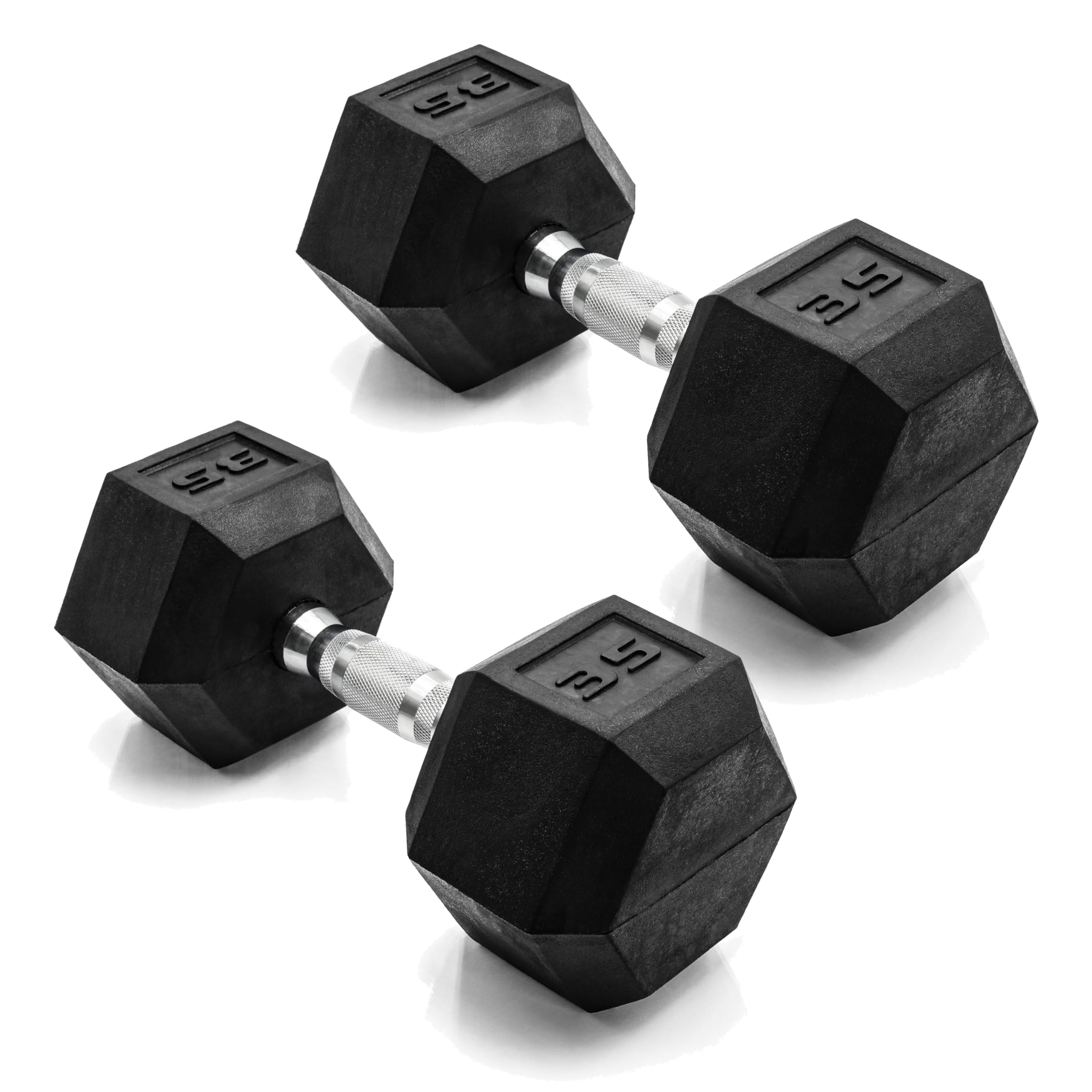 CAP Barbell 25 LB Pair Coated Hex Dumbbell Weight