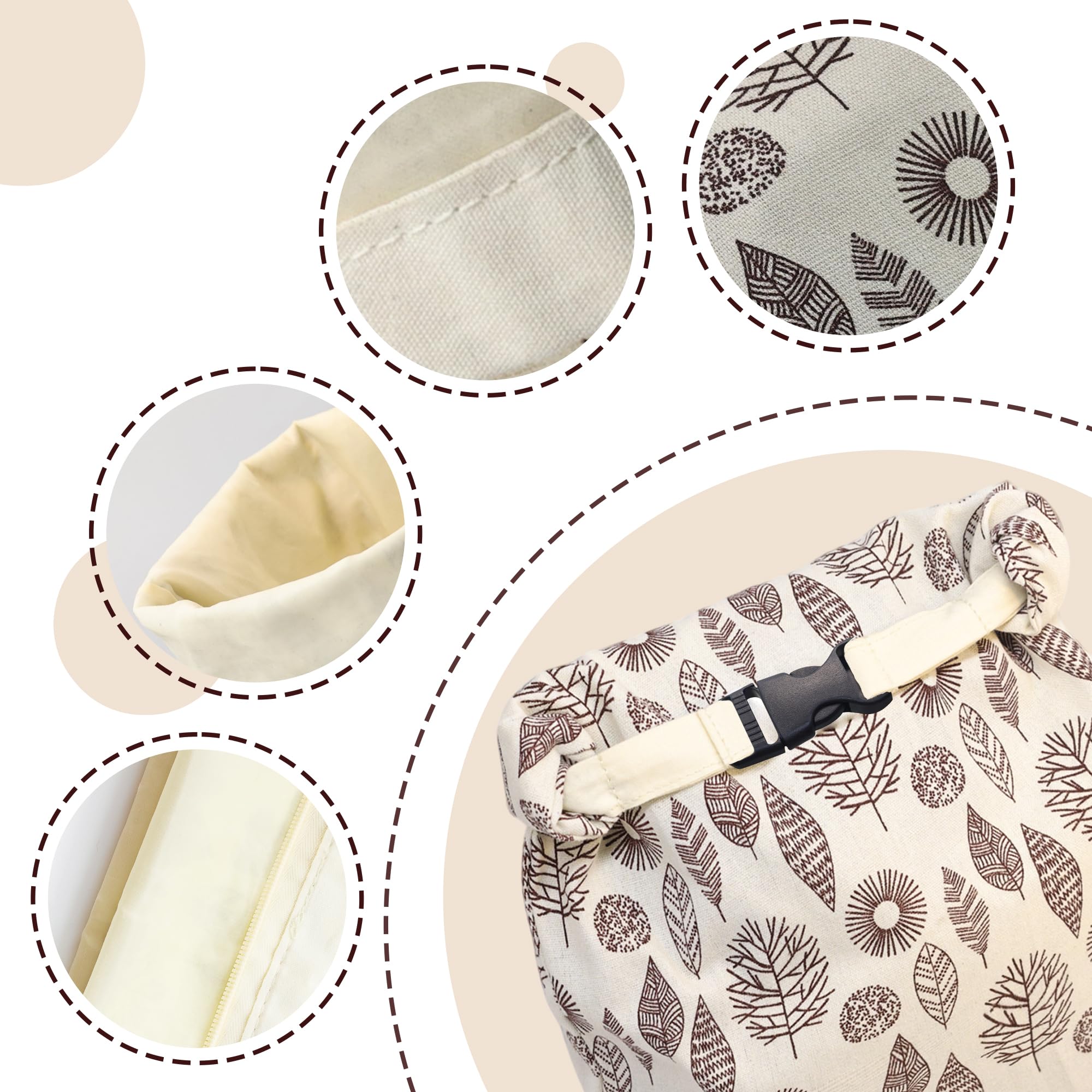 OHIYO Reusable Beeswax Bread Bags for Freezer & Refrigerator, 17"×13" Natural Beeswax-Lined Cotton Storage Bags Airtight Freshness Keeper for Homemade, Bakery Essentials (2 Pack)