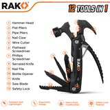 RAK Multitool Pen 2-Pack - Multi-Tool Pens with LED Light, Flathead & Phillips Screwdrivers, Level, Ruler, Bottle Opener, and Stylus. Gift-Ready Box with Ink Refills & Batteries. Great for EDC.