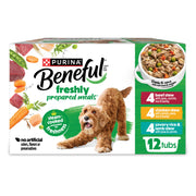 Purina Beneful Gravy Wet Dog Food Variety Pack, Prepared Meals Stew - (12) 10 oz. Tubs