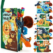 hahaland Baby Books 0-6 Months,Infant Tummy Time Toy Sensory Toys 6 to 12 Months Touch Feel Book Travel Toy Gifts for Boy Girl 0-3 Month Baby Shower Christmas Birthday Gifts Stocking Stuffers (Single)