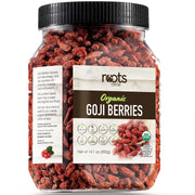 Roots Circle USDA Organic Dried Goji Berries 14.1oz Jar 1 Pack | Bulk Supply of Goji Berry Fruit Superfood | Naturally Rich in Antioxidants to Support Healthy Skin | Raw, Natural, Vegan, Non-GMO, Kosher