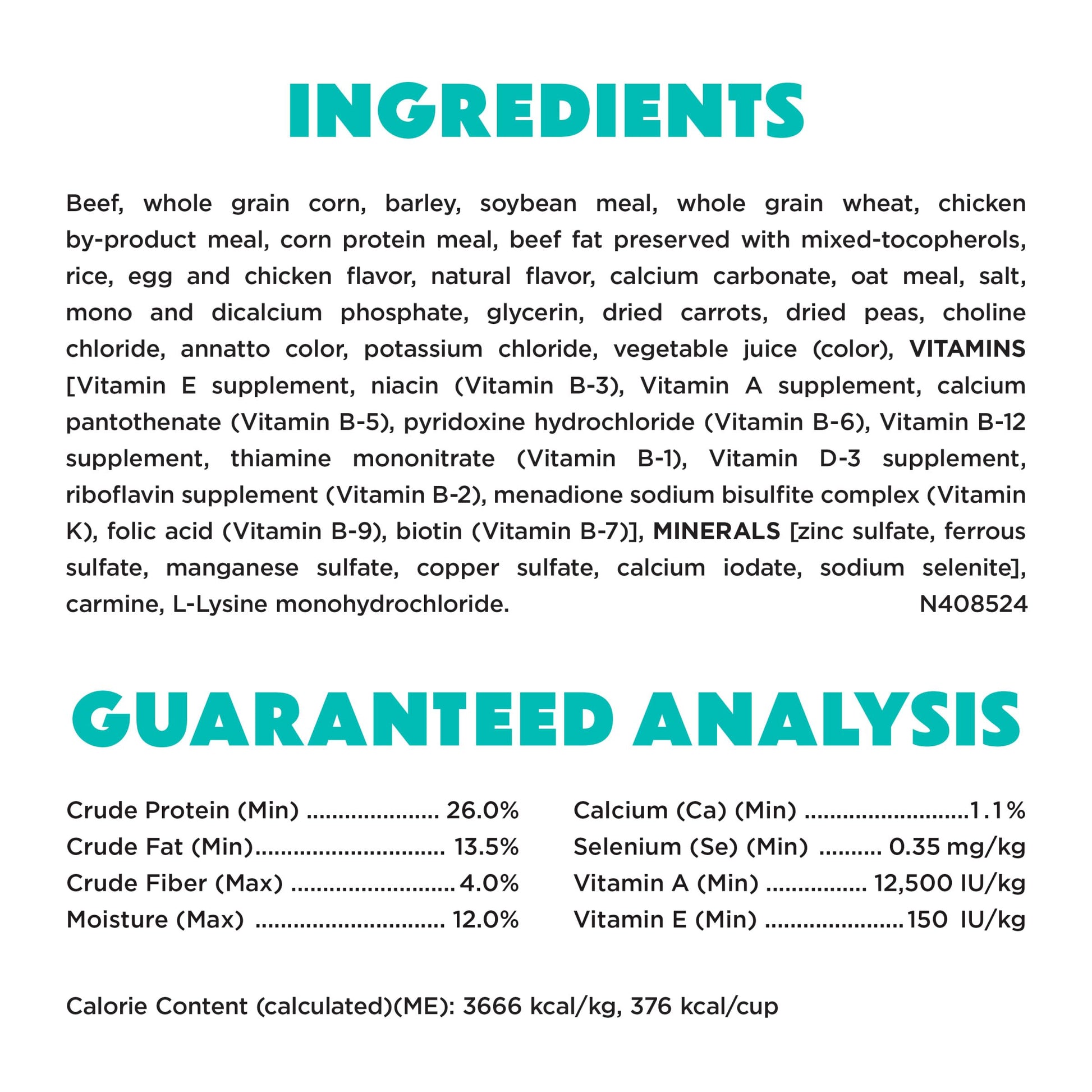 Purina Beneful Incredibites With Farm-Raised Beef Natural Small Breed Dry Dog Food With Added Vitamins, Minerals and Nutrients - (Pack of 4) 3.5 lb. Bags