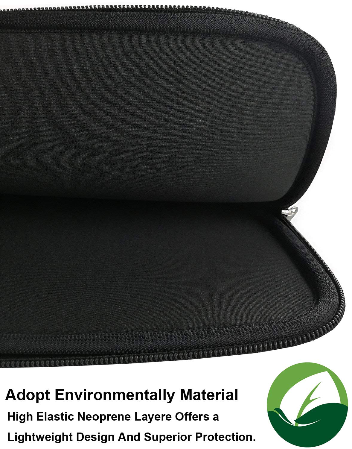 Naukay Laptop Sleeve Case, 15.6 Inch,Resistant Neoprene Notebook Computer Pocket Case/Tablet Briefcase Carrying Bag Compatible Asus/Dell/Fujitsu/HP/Sony/Toshiba/Acer- (Black)