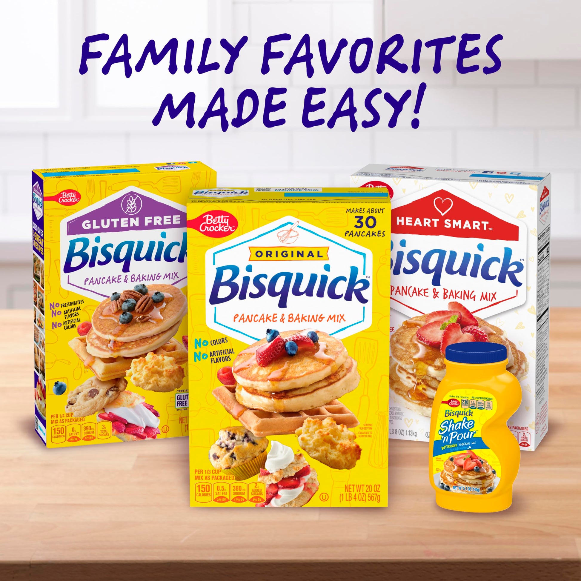 Betty Crocker Bisquick Complete Buttermilk Biscuit Mix, Just Add Water, 7.5 oz. (Pack of 9)