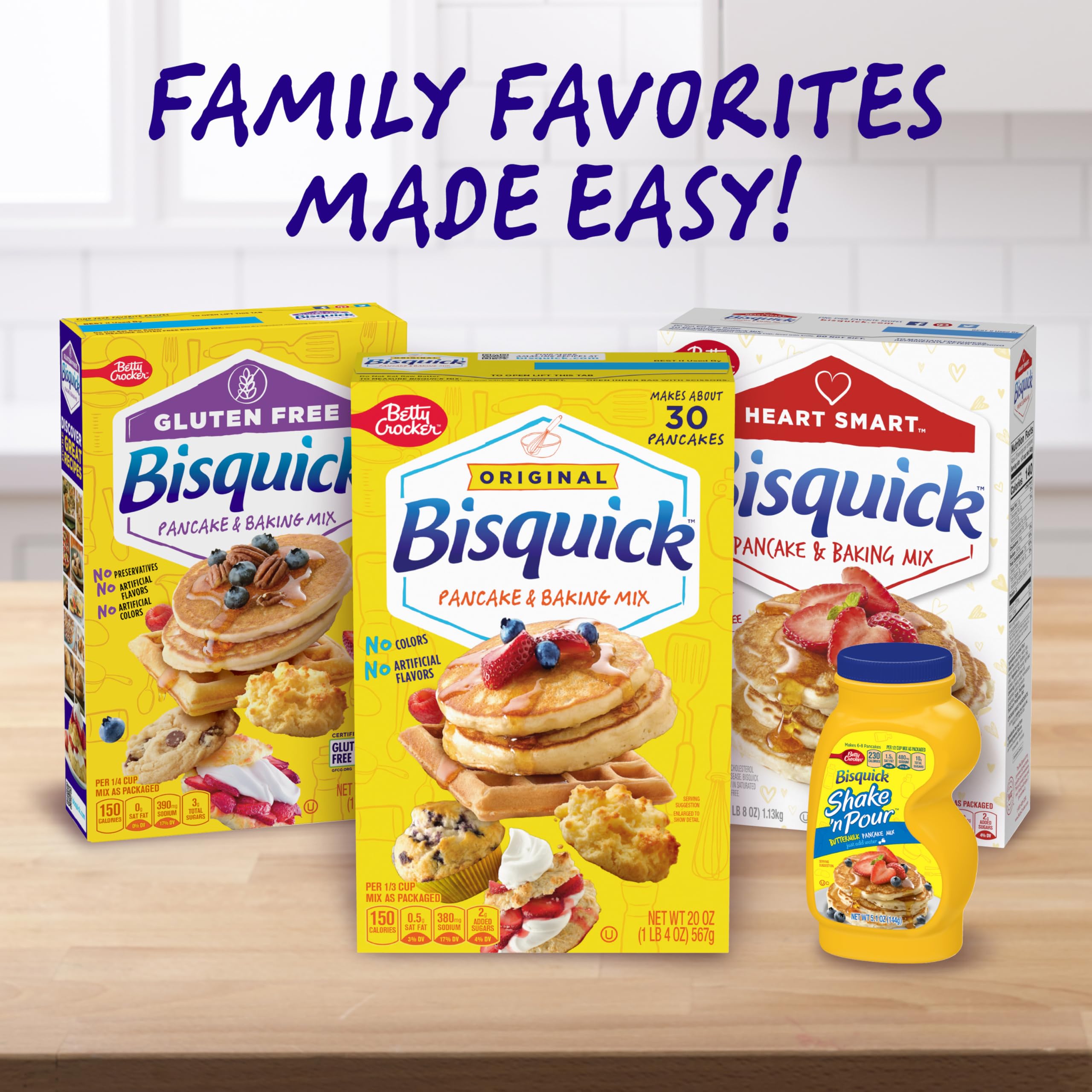 Betty Crocker Bisquick Complete Buttermilk Biscuit Mix, Just Add Water, 7.5 oz. (Pack of 9)