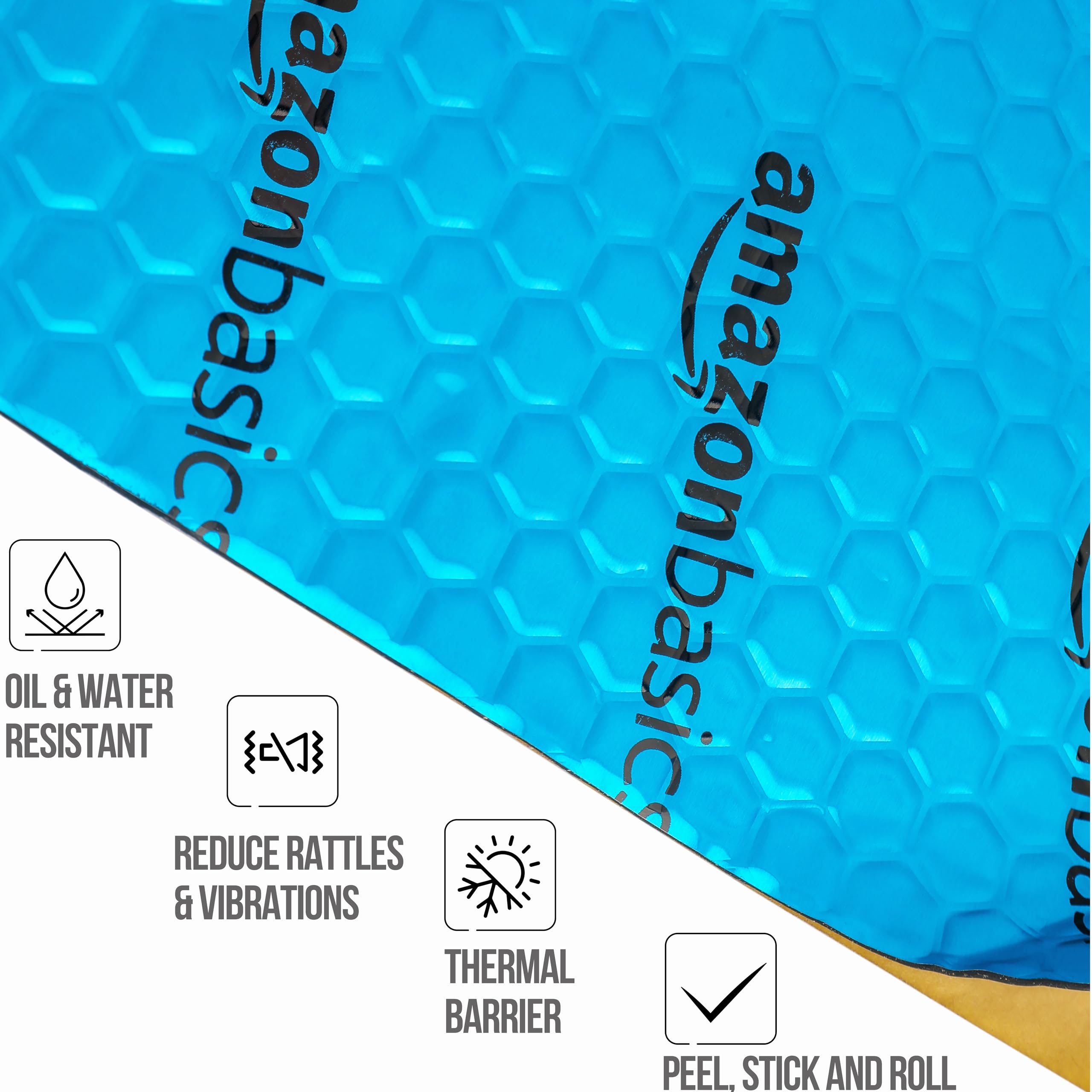 Amazon Basics Car Sound Deadening Mat, 14.5" x 10", Pack of 10