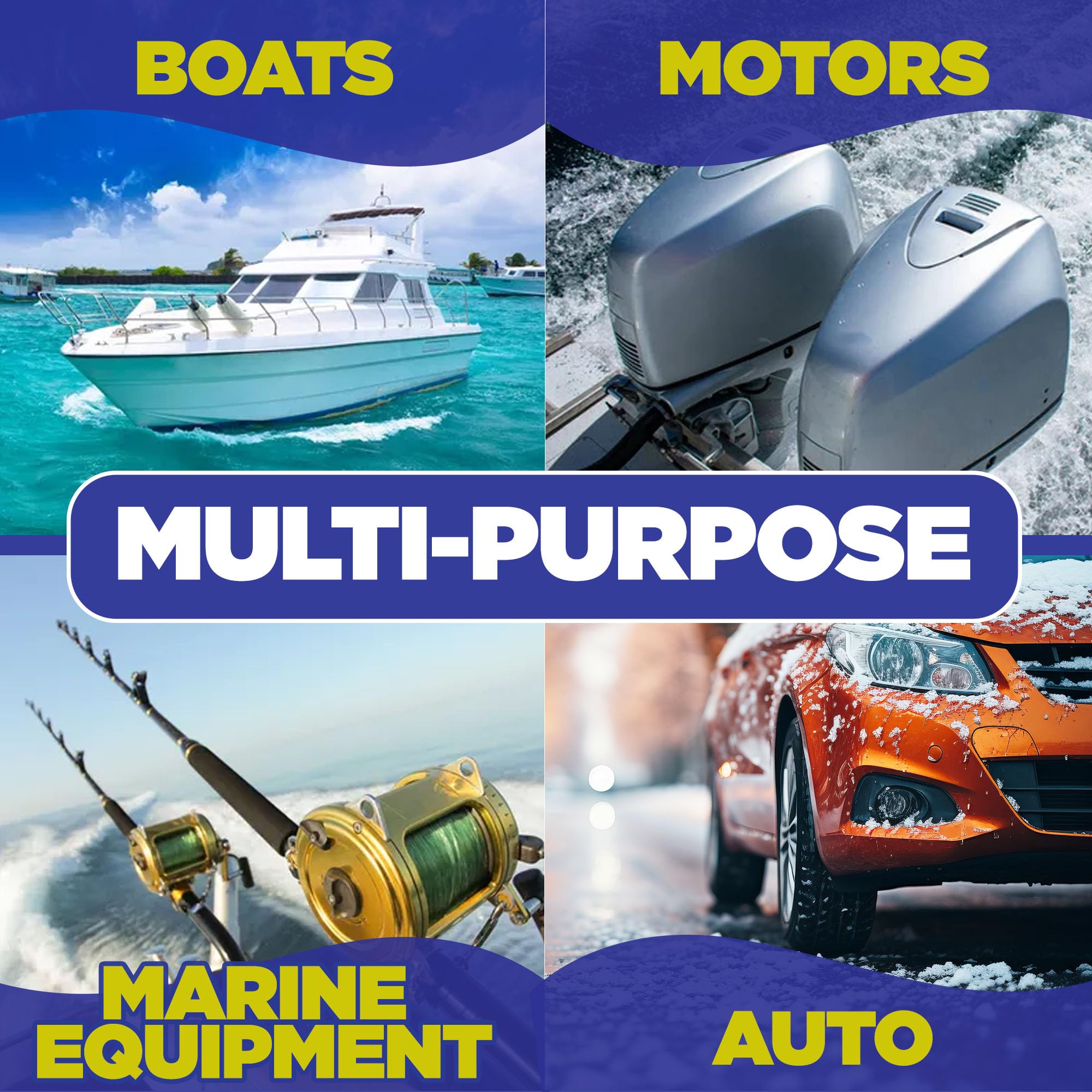 Durabasics Salt Remover Concentrate Kit - Ultimate Boat Salt Remover for Boats & Marine Engine Flush - 32 OZ with Hose Applicator - Perfect for Outboard Motor Flush & Washing Salt Deposits Away