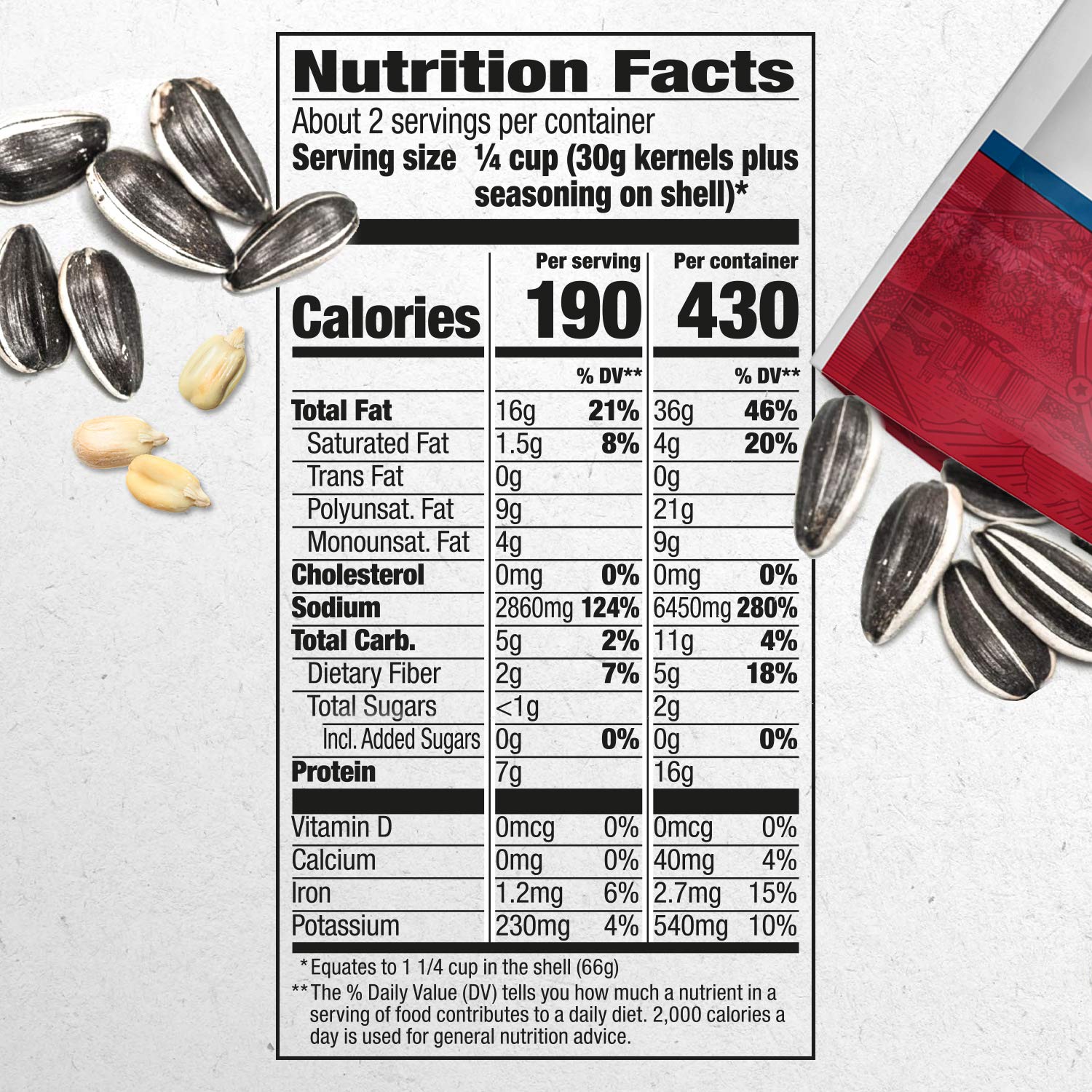 DAVID Roasted and Salted Jumbo Sunflower Seeds, Sweet and Spicy Flavor, 5.25oz.