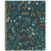 2025 Planner - Monthly Planner/Calendar 2025, JAN. 2025 - DEC. 2025, 9" x 11", 12 Monthly Planner with Tabs & Pocket, Flexible Cover, Twin-Wire Binding, Thick Paper - Green