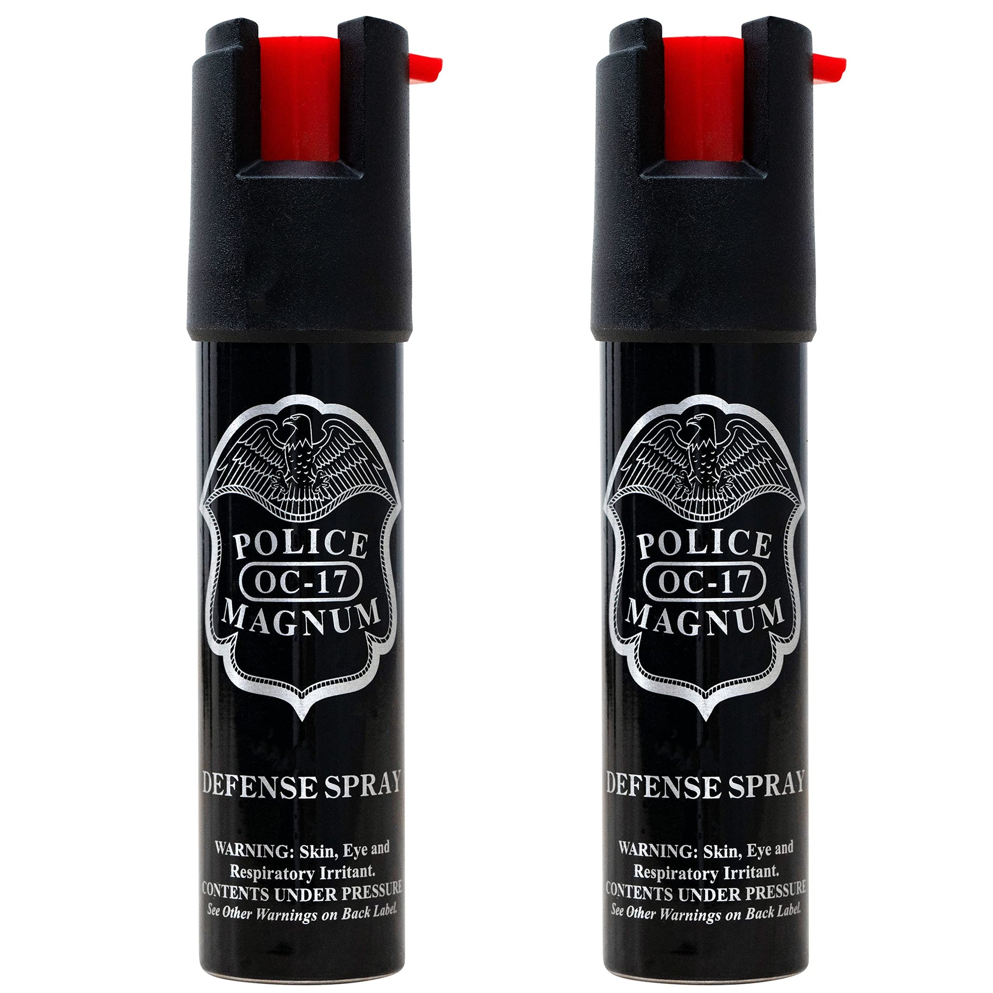 Police Magnum Compact Pepper Spray for Personal Safety - Maximum Heat Strength OC - Small, Discreet Carry Canister - Made in The USA-3 Pack 3/4oz TL