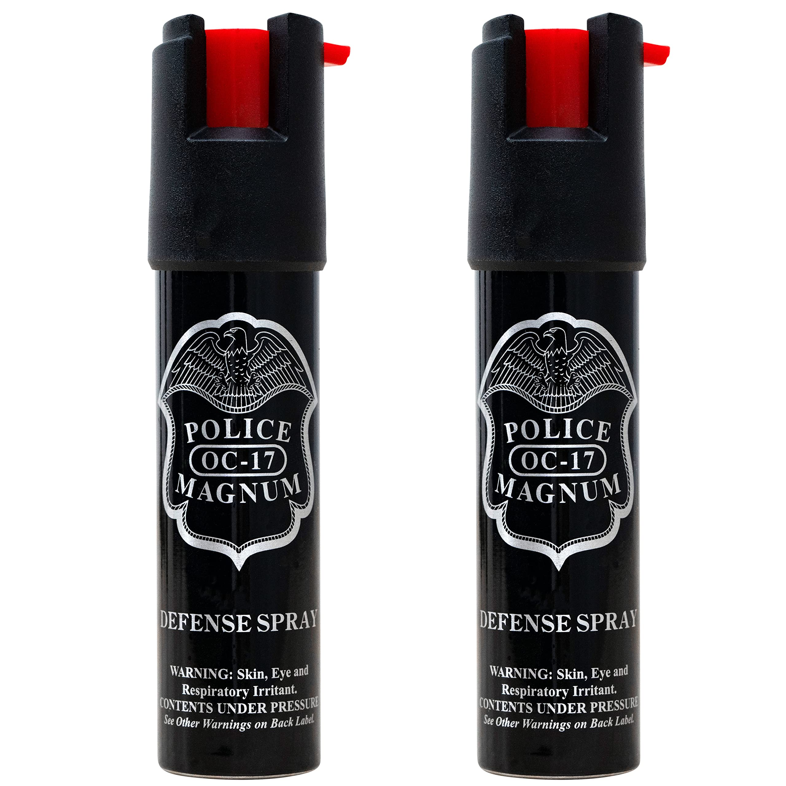 Police Magnum Compact Pepper Spray for Personal Safety - Maximum Heat Strength OC - Small, Discreet Carry Canister - Made in The USA-3 Pack 3/4oz TL