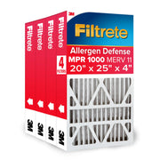 Filtrete Electrostatic Deep Pleat Air Filter 1000 MPR, 20 in x 25 in x 4 in - 4 Units per Case