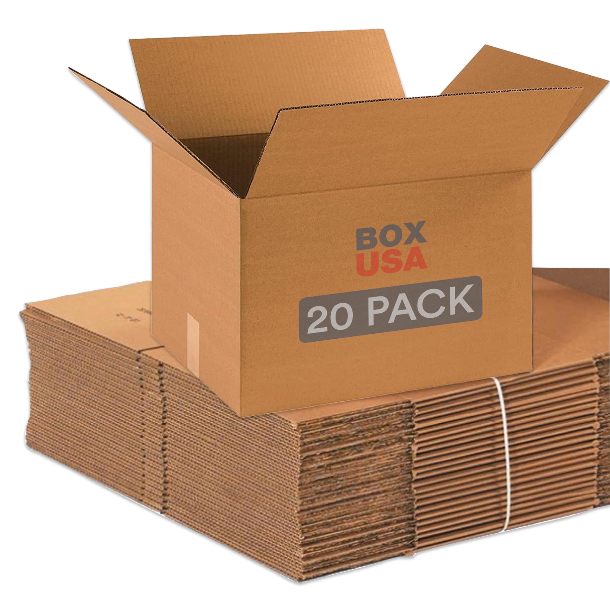 BOX USA Moving Boxes Medium 18"L x 14"W x 12"H 10-Pack | Corrugated Cardboard Box for Shipping, Mailing, Packing, Packaging and Storage 18x14x12