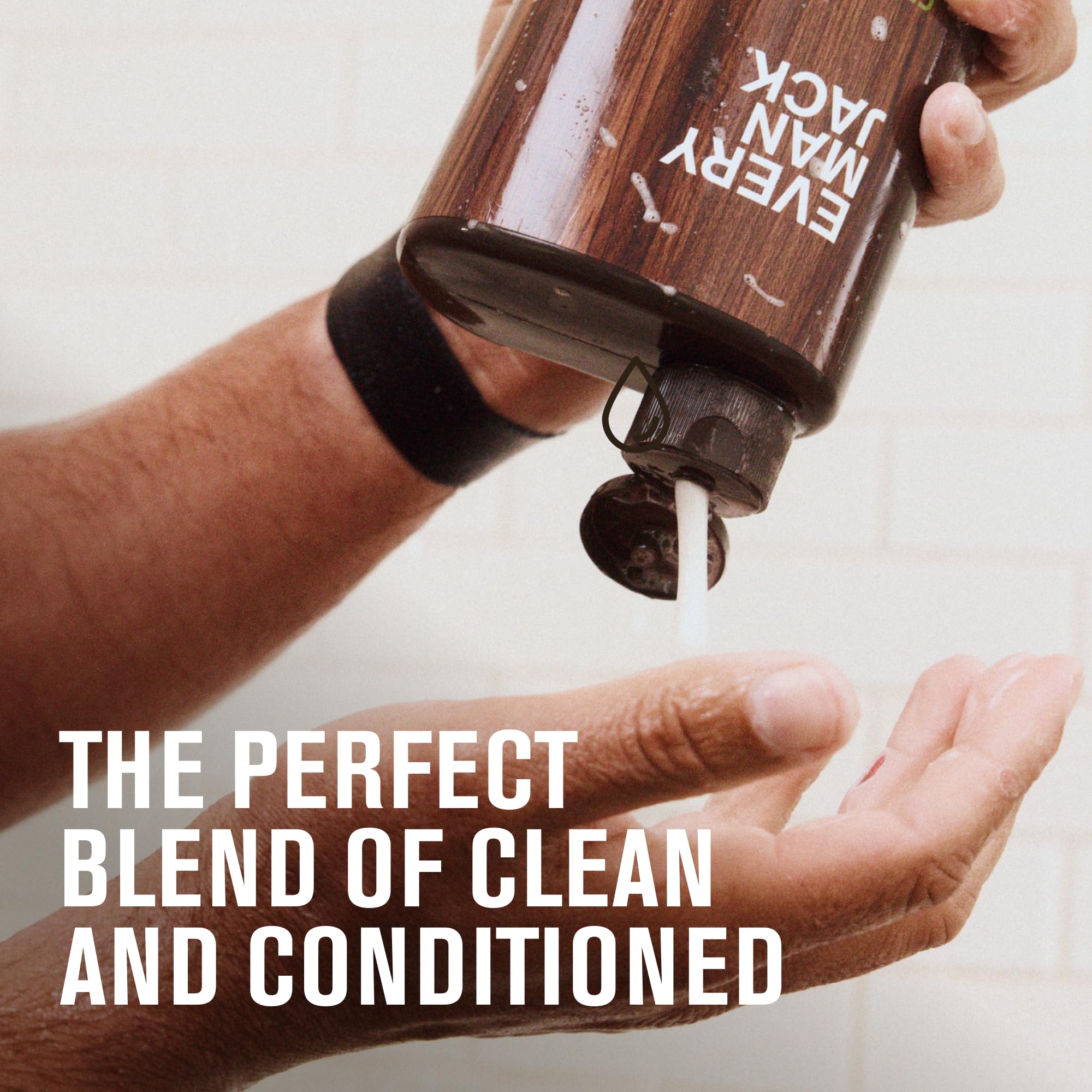 Every Man Jack 2-in-1 Tea Tree + Cedar Shampoo + Conditioner - Thicken, Cleanse, and Hydrate Hair with Coconut, Aloe, Tea Tree Oil - Naturally Derived and No Harmful Chemicals - 24oz -1 Bottle