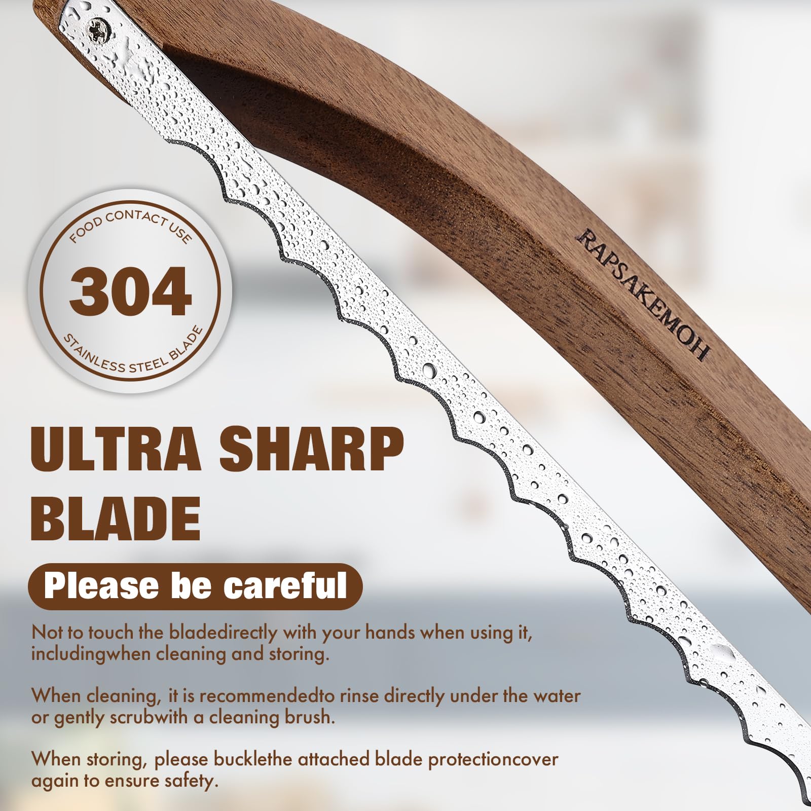 Bread Knife for Homemade Bread,Sourdough bread knife,15.7" Bread slicer for Homemade Bread, Baguettes and More Cuts Thin,Bow Design Easy to Cutting Even Slices