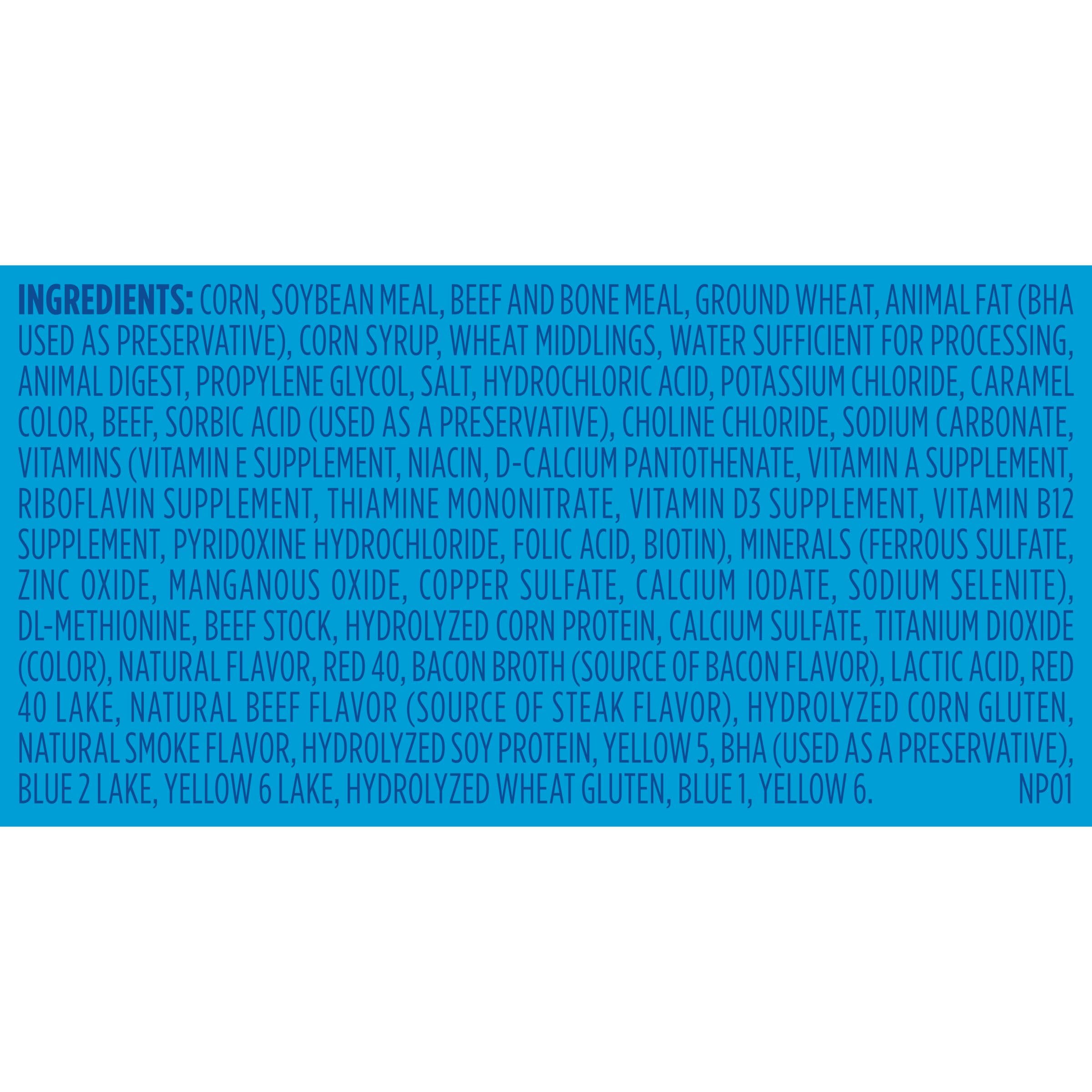 Kibbles 'n Bits Mini Bits Small Breed Dry Dog Food, Savory Bacon & Steak Flavor for Adult Dogs, 3.5 lb. Bag