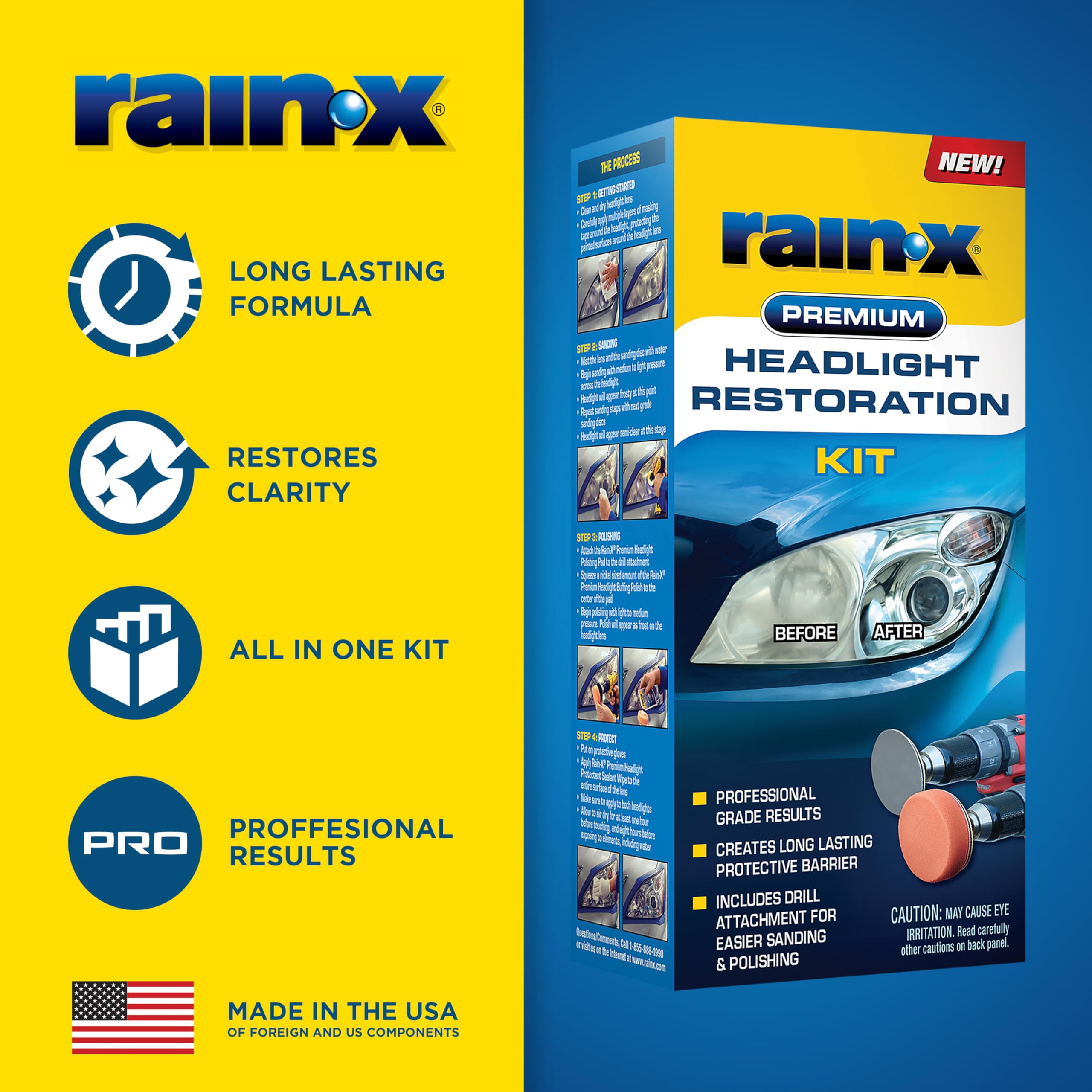 Rain-X 800001810 Headlight Restorer - 5 fl oz.