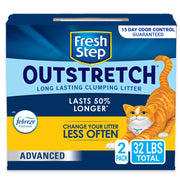 Fresh Step Outstretch, Clumping Cat Litter, Advanced, Extra Large, 32 Pounds total (2 Pack of 16lb Boxes)