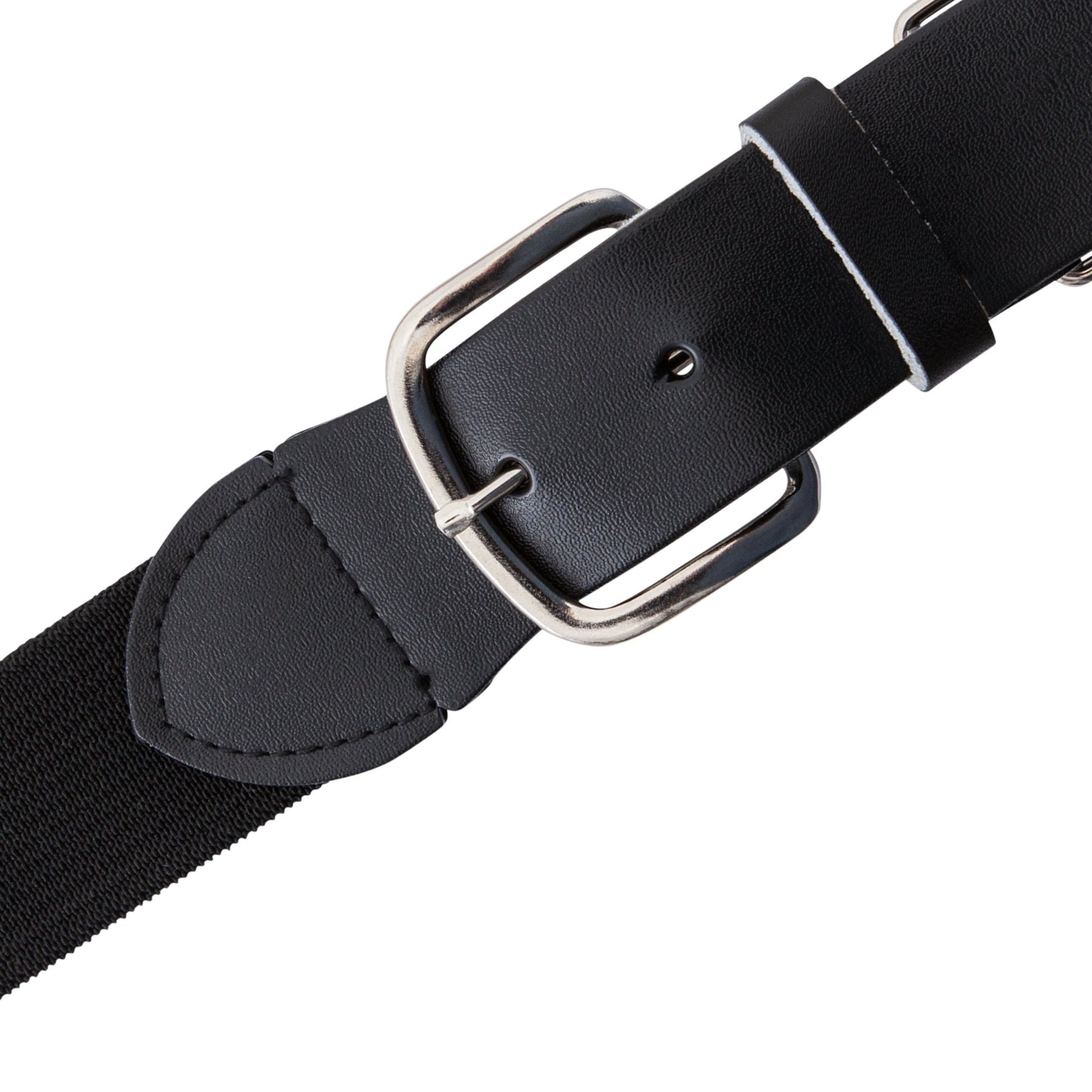 Champion Sports Youth Uniform Adjustable Elastic Belt Adults – 1.5" Wide – for Baseball, Softball & More, Black, Youth (18-32 Inches)