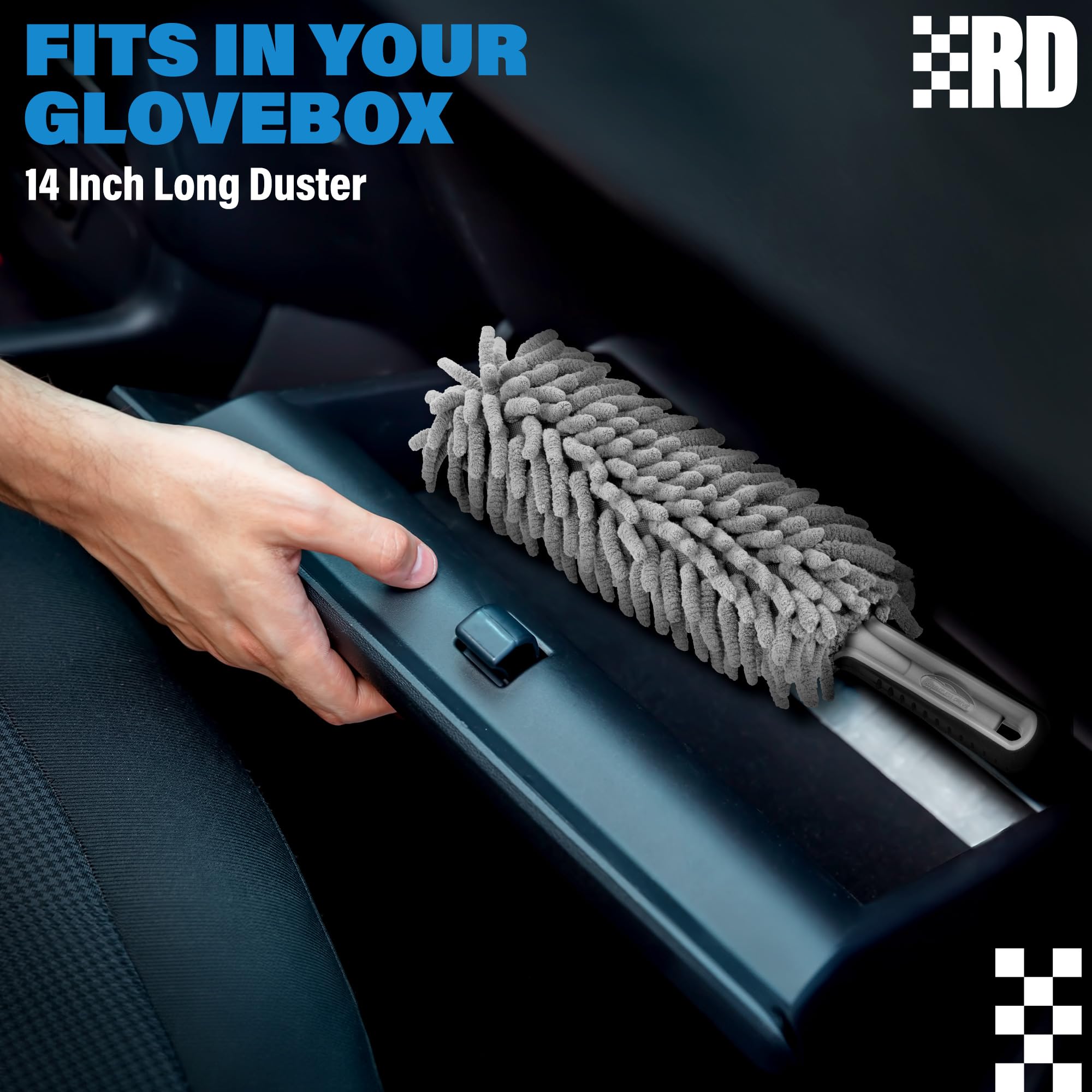 Interior Car Cleaner Duster Brush (Lint & Scratch Free) Car Accessories for Women