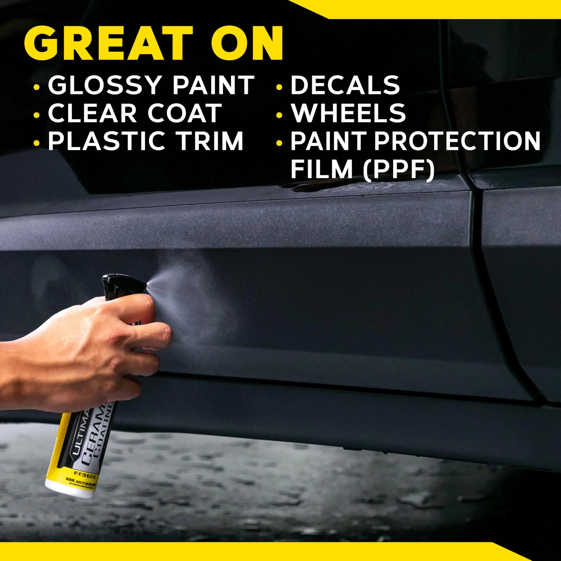 Meguiar's Ultimate Ceramic Coating Kit - Premium Kit for Cars Delivers Ultra-Durable Ceramic Protection with High Water Beading Action, Increased Gloss and Slickness, and Premium Microfiber Towels