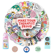 100Pcs Mental Health Stickers Mental Health Matters Awareness Vinyl Laptops Decals Kids Teens Adults Gifts Therapist Water Bottles Bumper Helmet Book Decorative Doctor Reward Stickers
