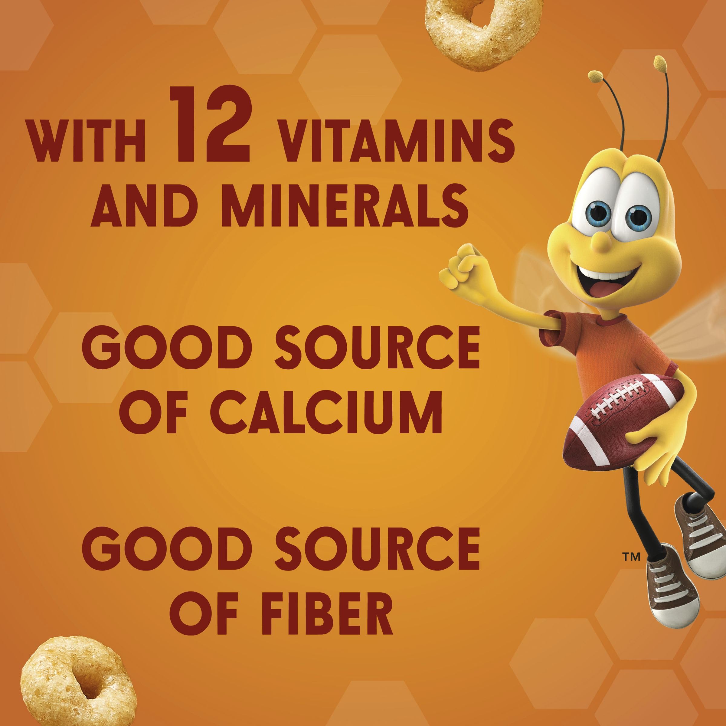 Honey Nut Cheerios, Heart Healthy Gluten Free Breakfast Cereal with Whole Grain Oats, 10.8 oz